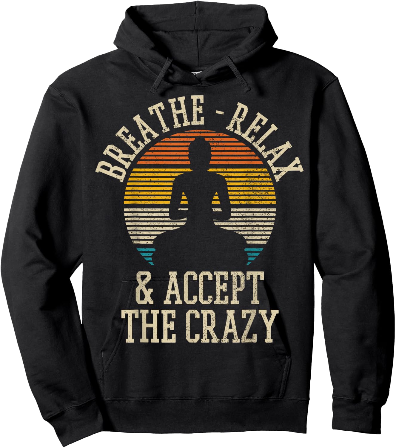Vintage Buddha Buddhism Yoga Meditation Funny Gift Hoodie - Hoodie | Black