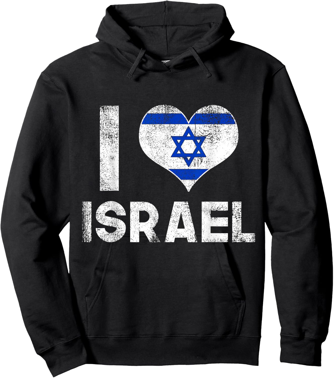 I Love Israel Hoodie - Hoodie | Black