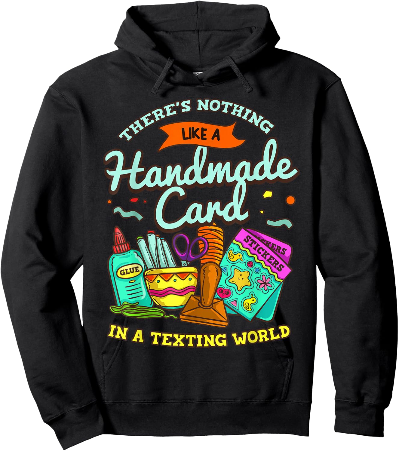 Cardmaking Scrapbooking Gift Crafting Card Crafter Hoodie - Hoodie | Black