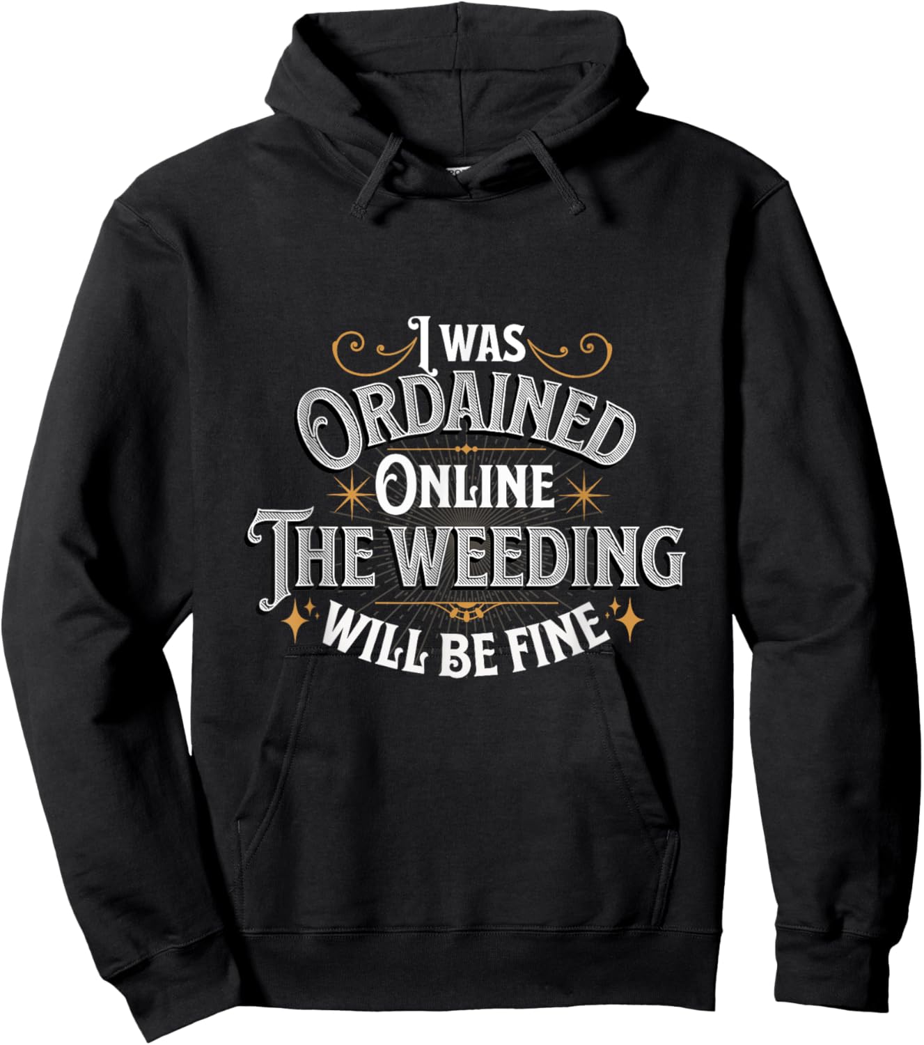 Online Ordained Minister Marriage Hoodie - Hoodie | Black