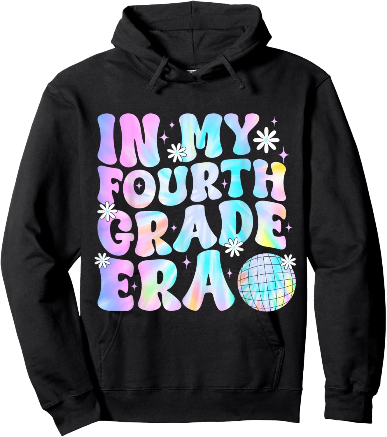 In My Fourth Grade Era Back To School 4th Grade Boys Girls Hoodie - Hoodie | Black