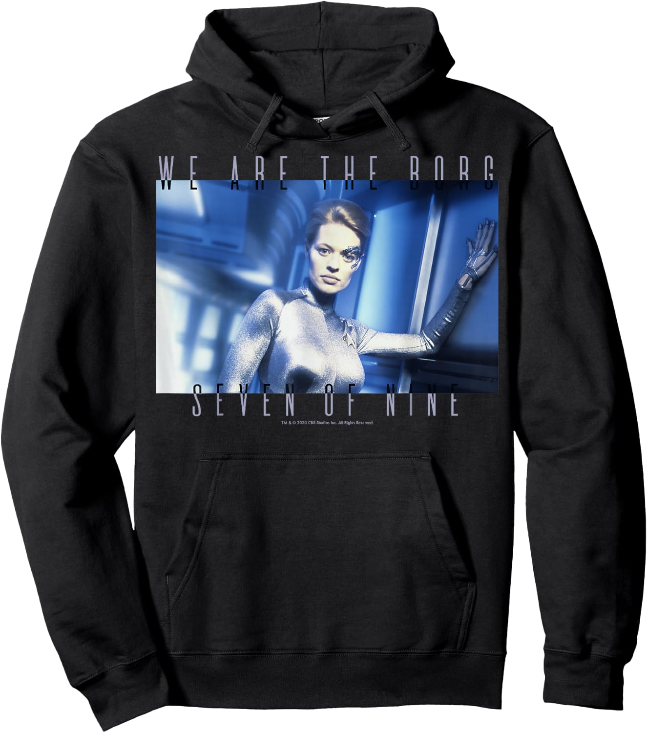 Star Trek: Voyager We Are The Borg Seven Of Nine Hoodie - Hoodie | Black
