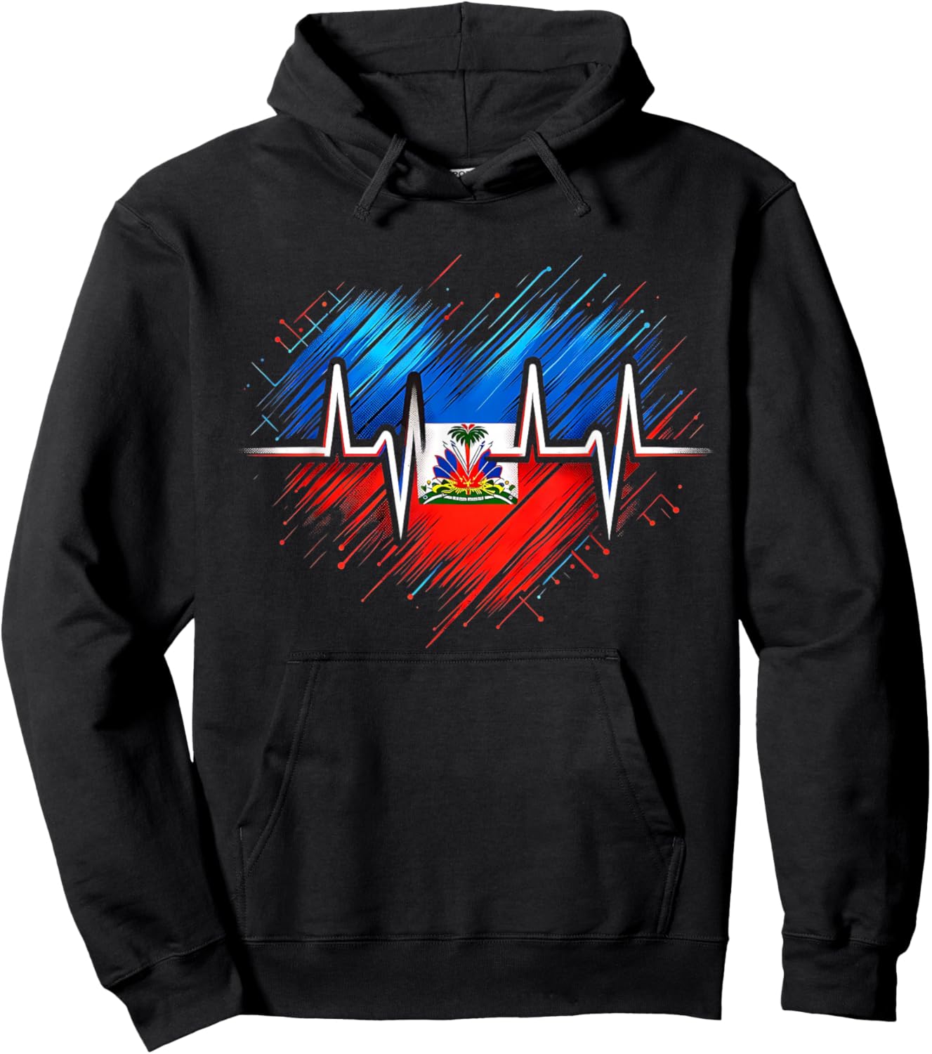 Haitian Flag Day Love Haiti Haitian Haitian Roots Haiti Flag Hoodie - Hoodie | Black