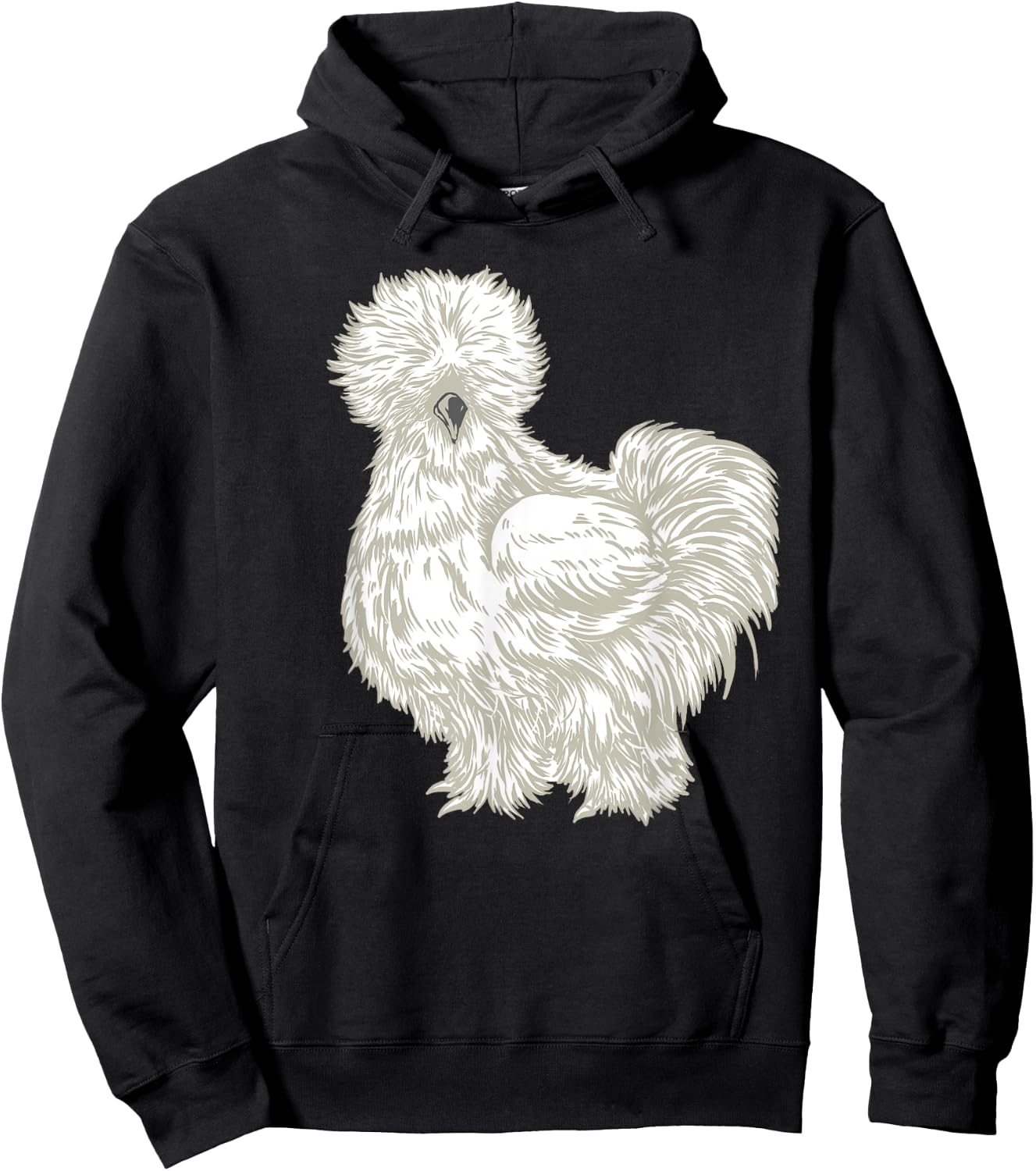 Silkie Chicken Hoodie - Hoodie | Black
