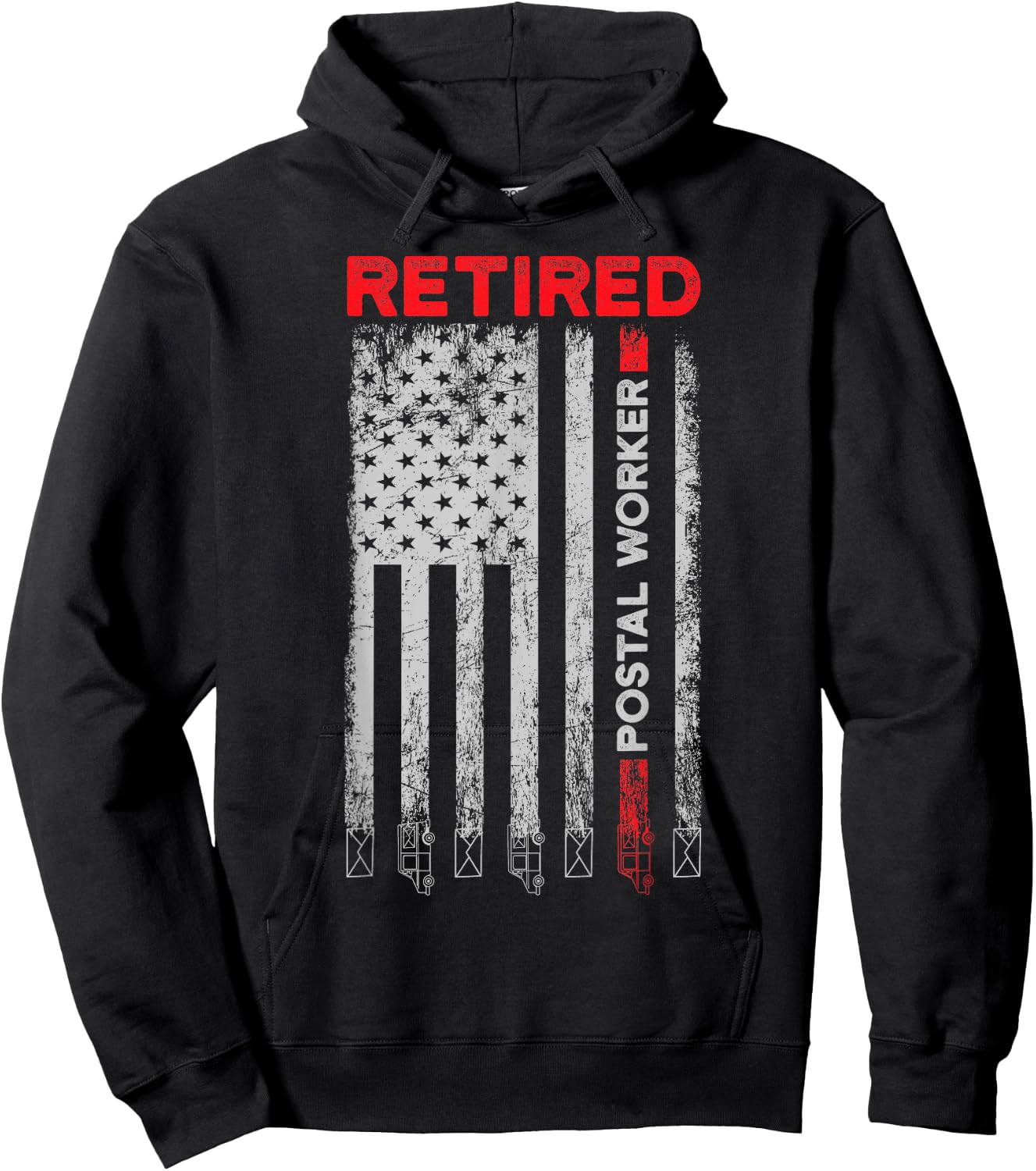 Retired Postal Worker Achieved Mailman Retirement Hoodie - Hoodie | Black