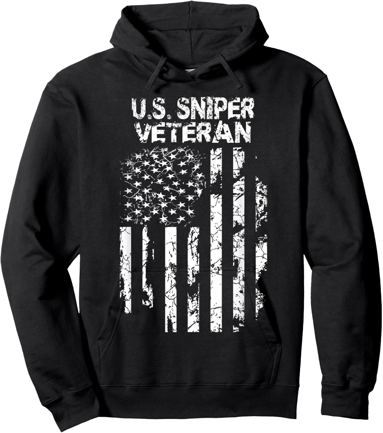 U.S. Military Sniper Veteran Hoodie - Hoodie | Black