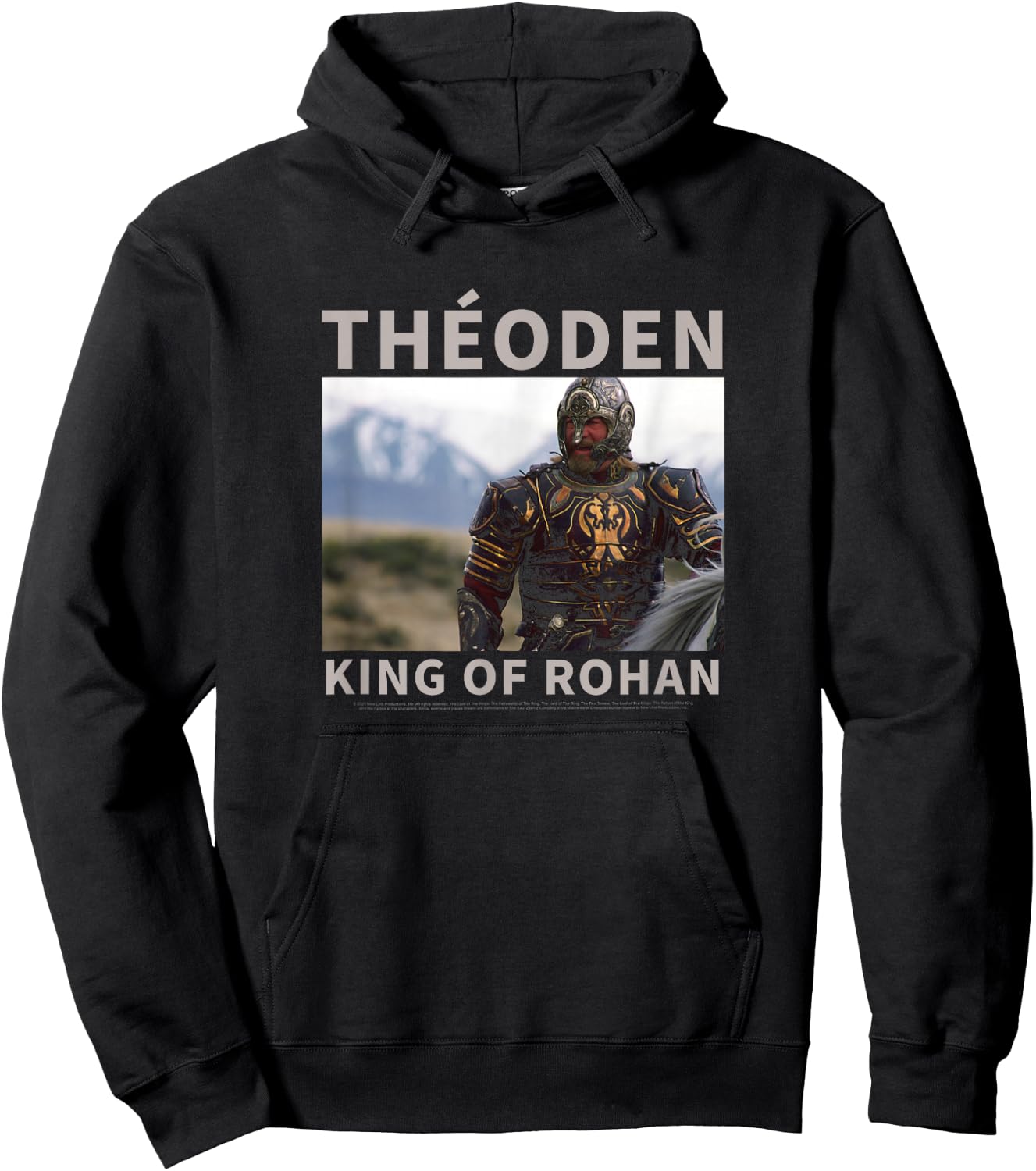 The Lord Of The Rings Theoden King Of Rohan Poster Hoodie - Hoodie | Black
