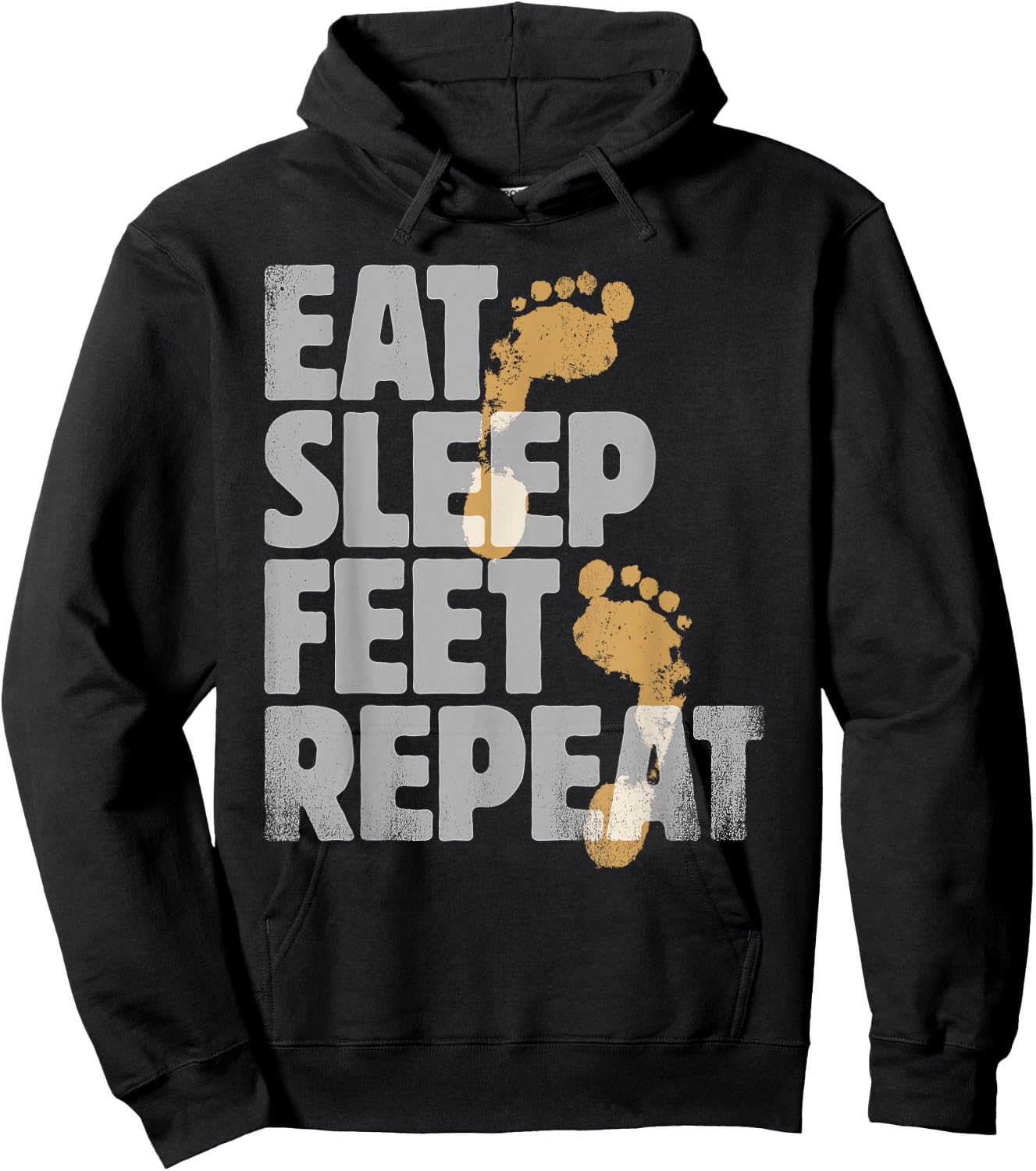 Podiatrist Gifts Eat Sleep Feet Repeat Gift Foot Doctors Hoodie - Hoodie | Black