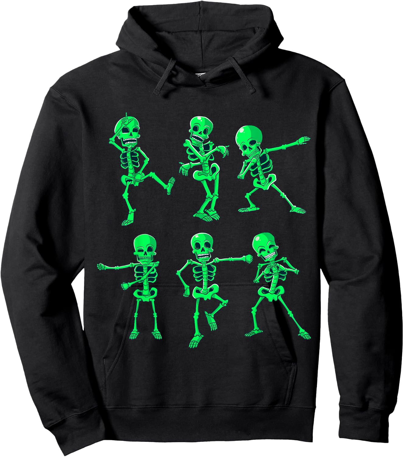 Halloween Boys Girls Kids Dancing Skeletons Dance Challenge Hoodie - Hoodie | Black