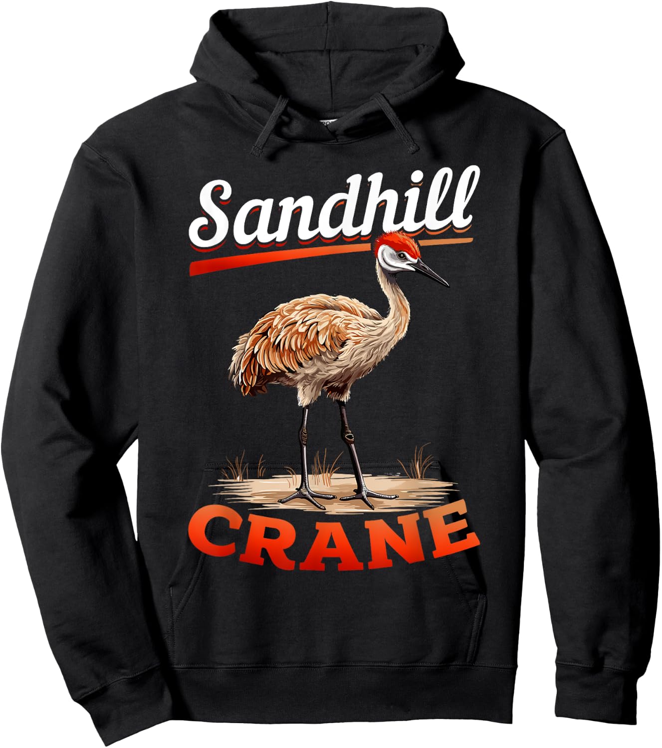 Sandhill Crane Birder Birding - sandhill crane Hoodie - Hoodie | Black