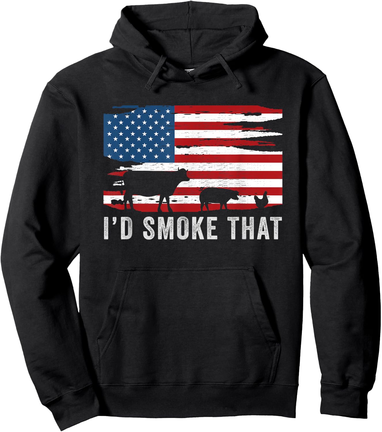 Id Smoke That Barbecue Hoodie - Hoodie | Black