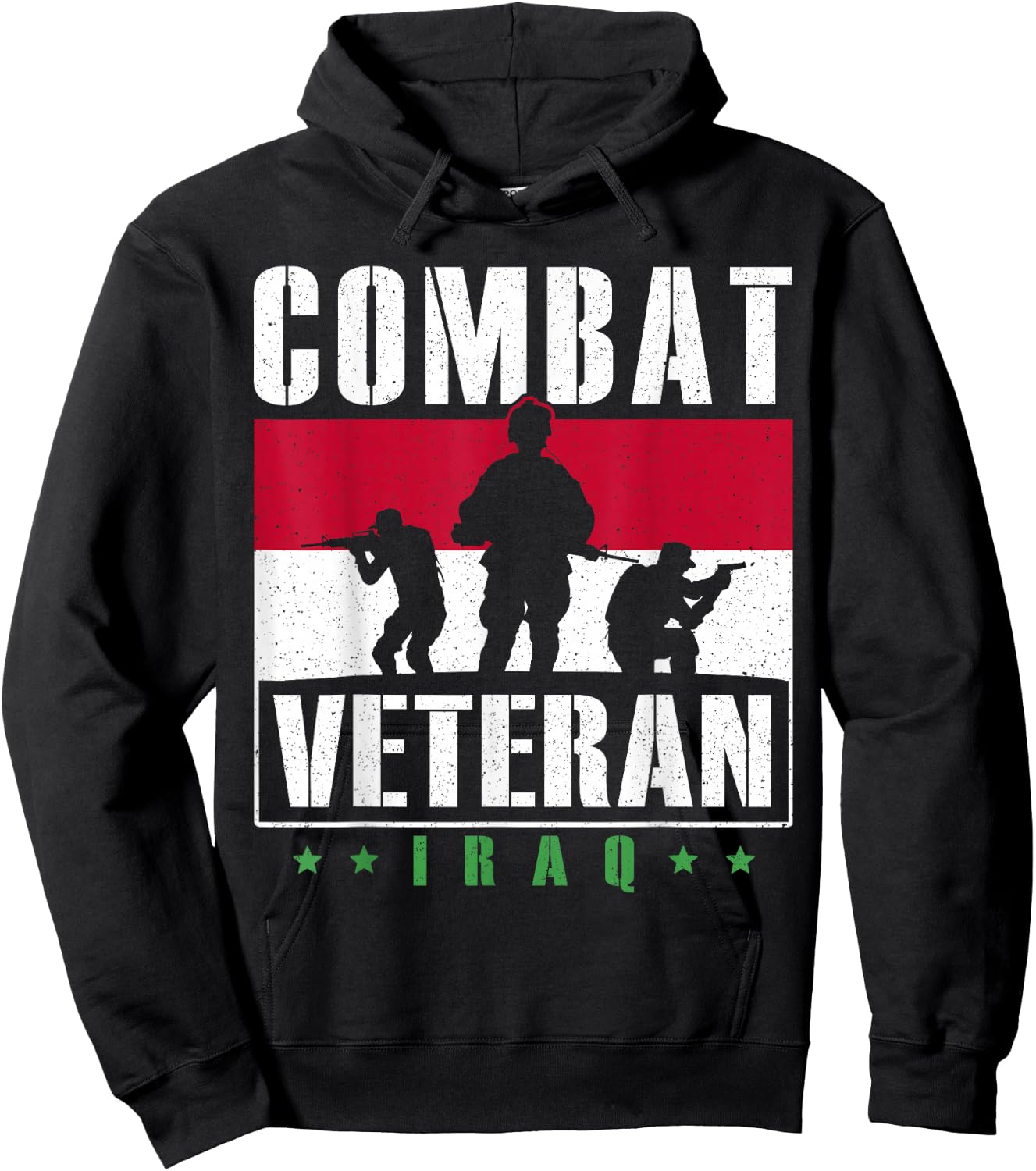 Combat Veteran Iraq Veteran's Day Veterans Combat Veteran Hoodie - Hoodie | Black