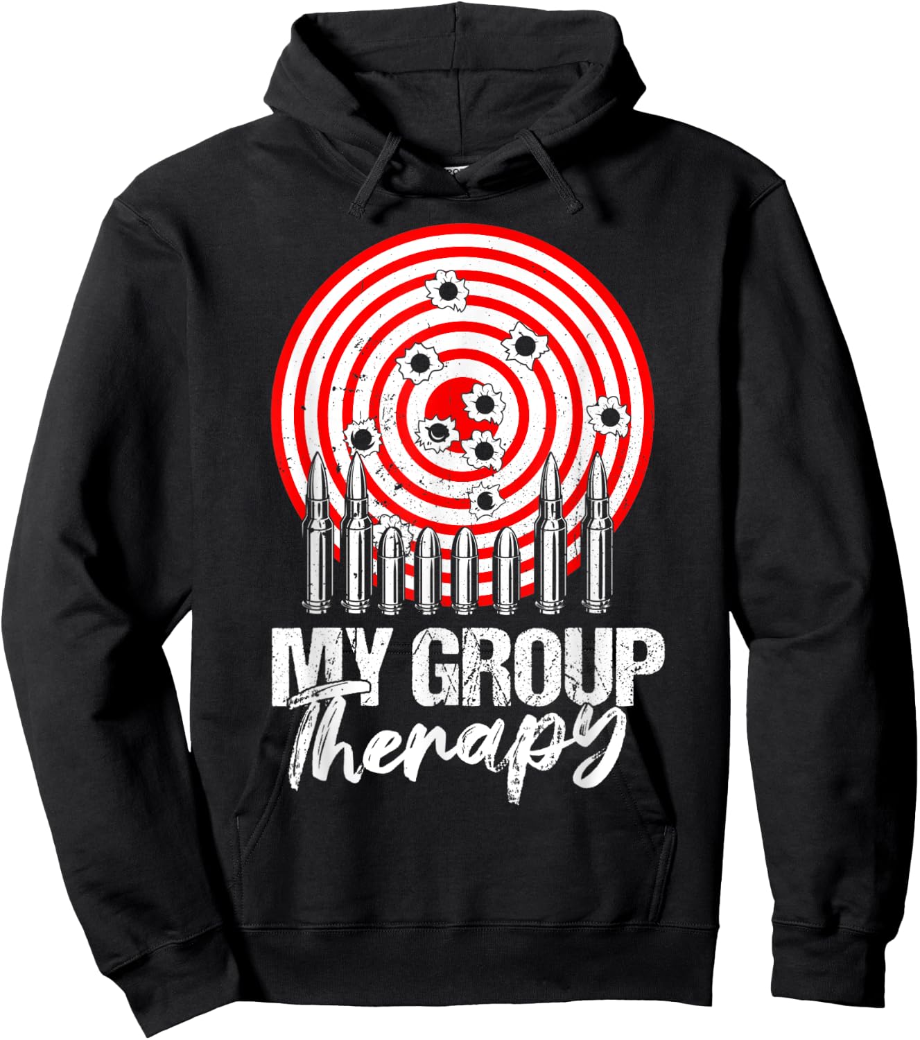 Gun Owner Group Therapy Shirt Funny Shooting Range Target Hoodie - Hoodie | Black