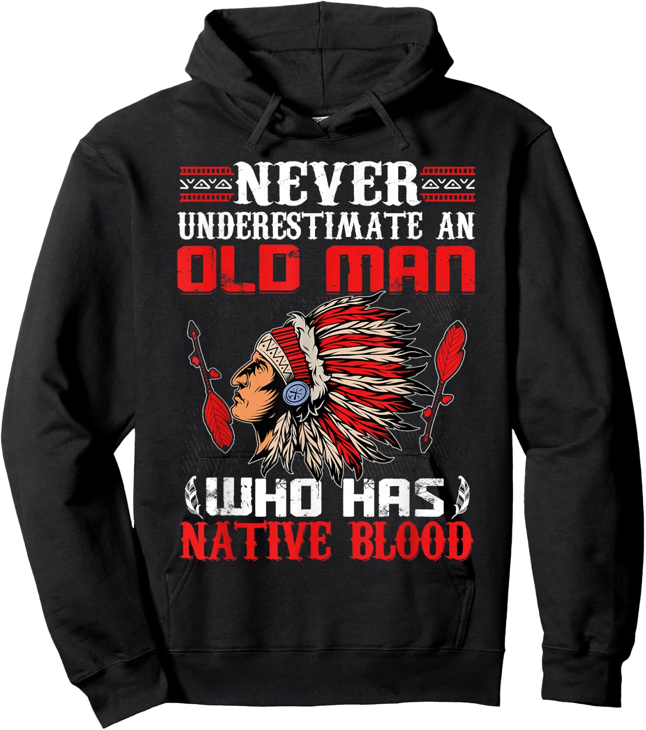 Native American Art Lover Chief Native Indian Hoodie - Hoodie | Black