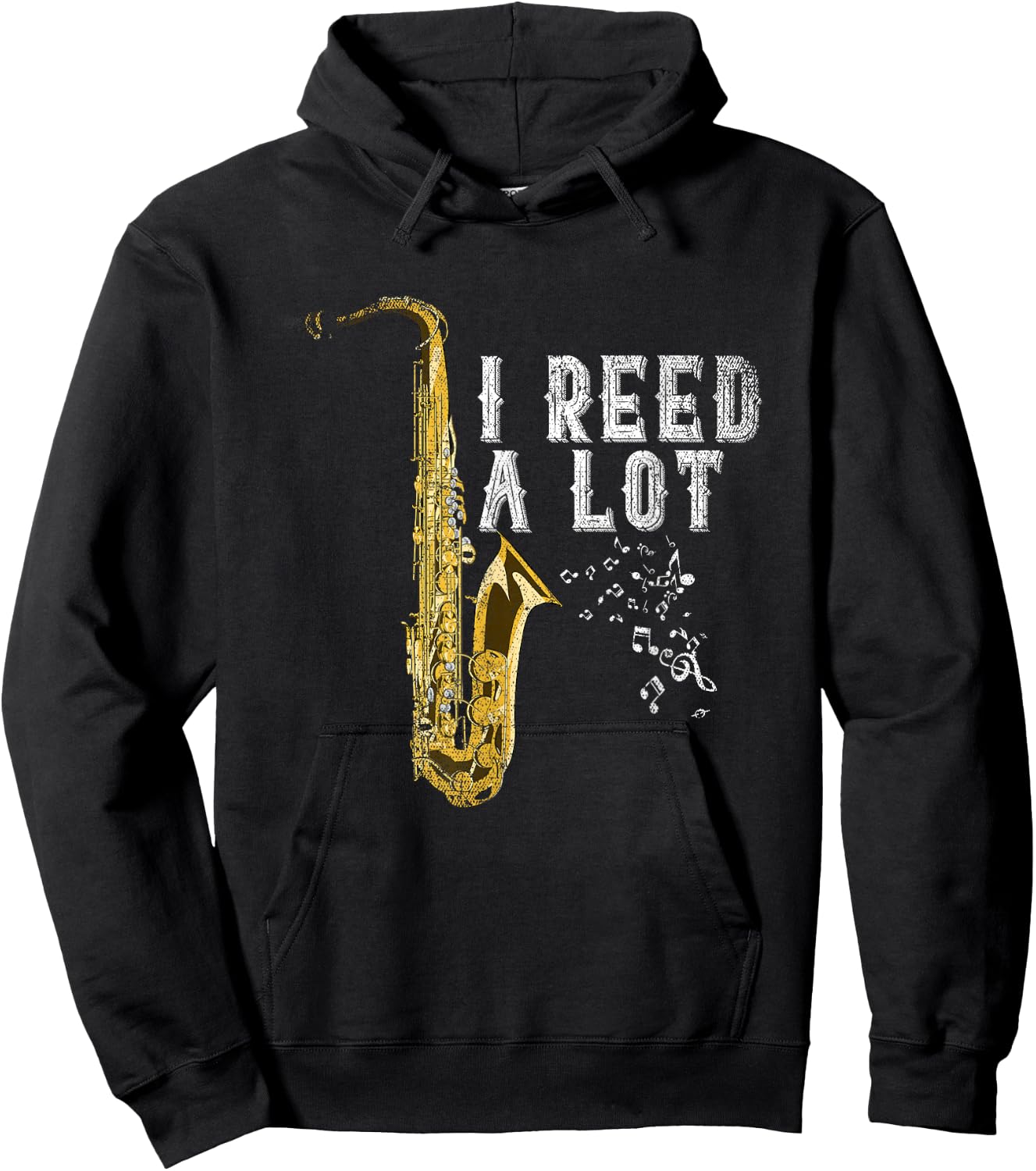 Jazz Musician Funny Saxophonist Gift Saxophone Hoodie - Hoodie | Black