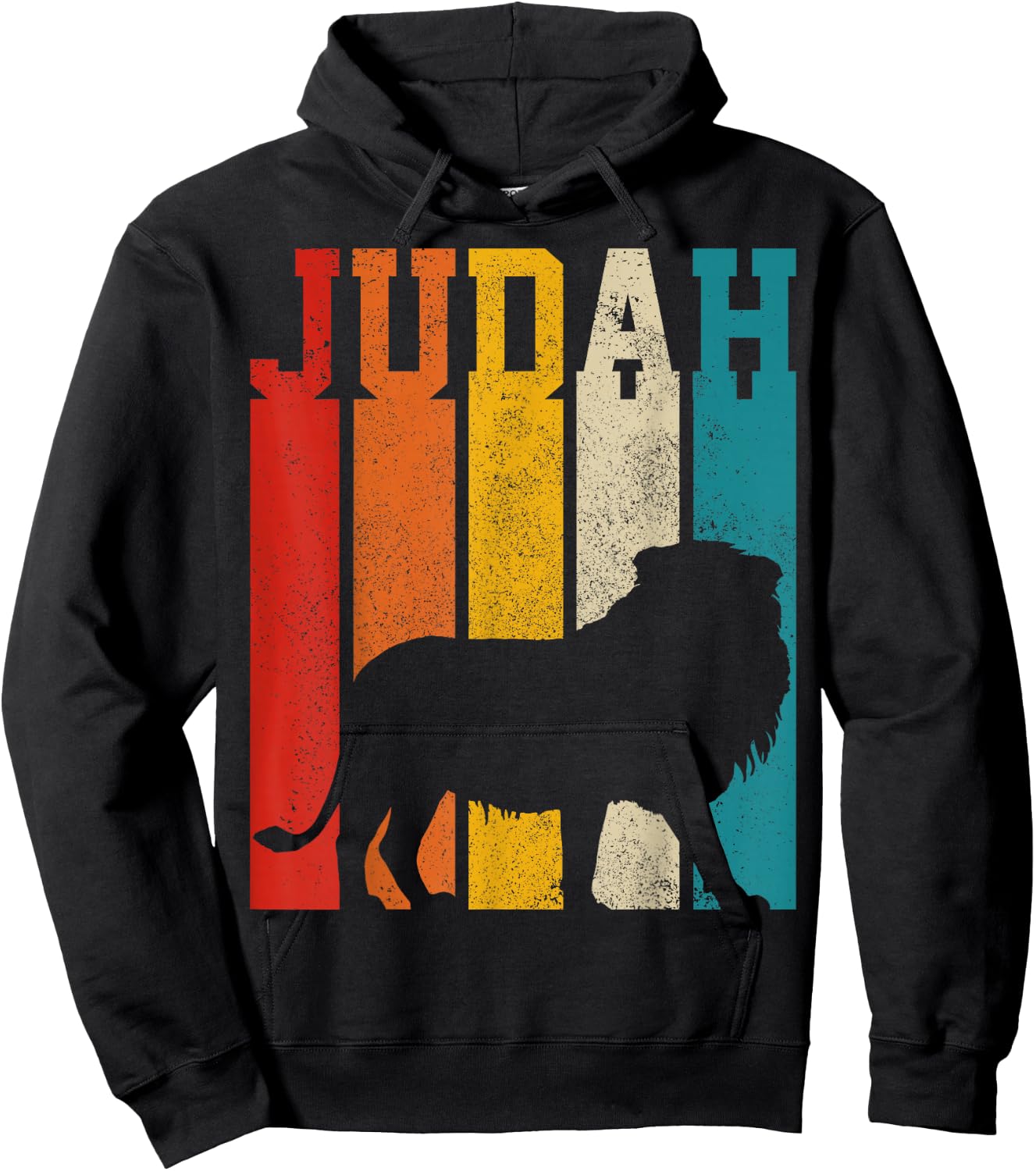 Lion Of Judah Rastafari Ethiopia Africa Reggae Vintage Lion Hoodie - Hoodie | Black