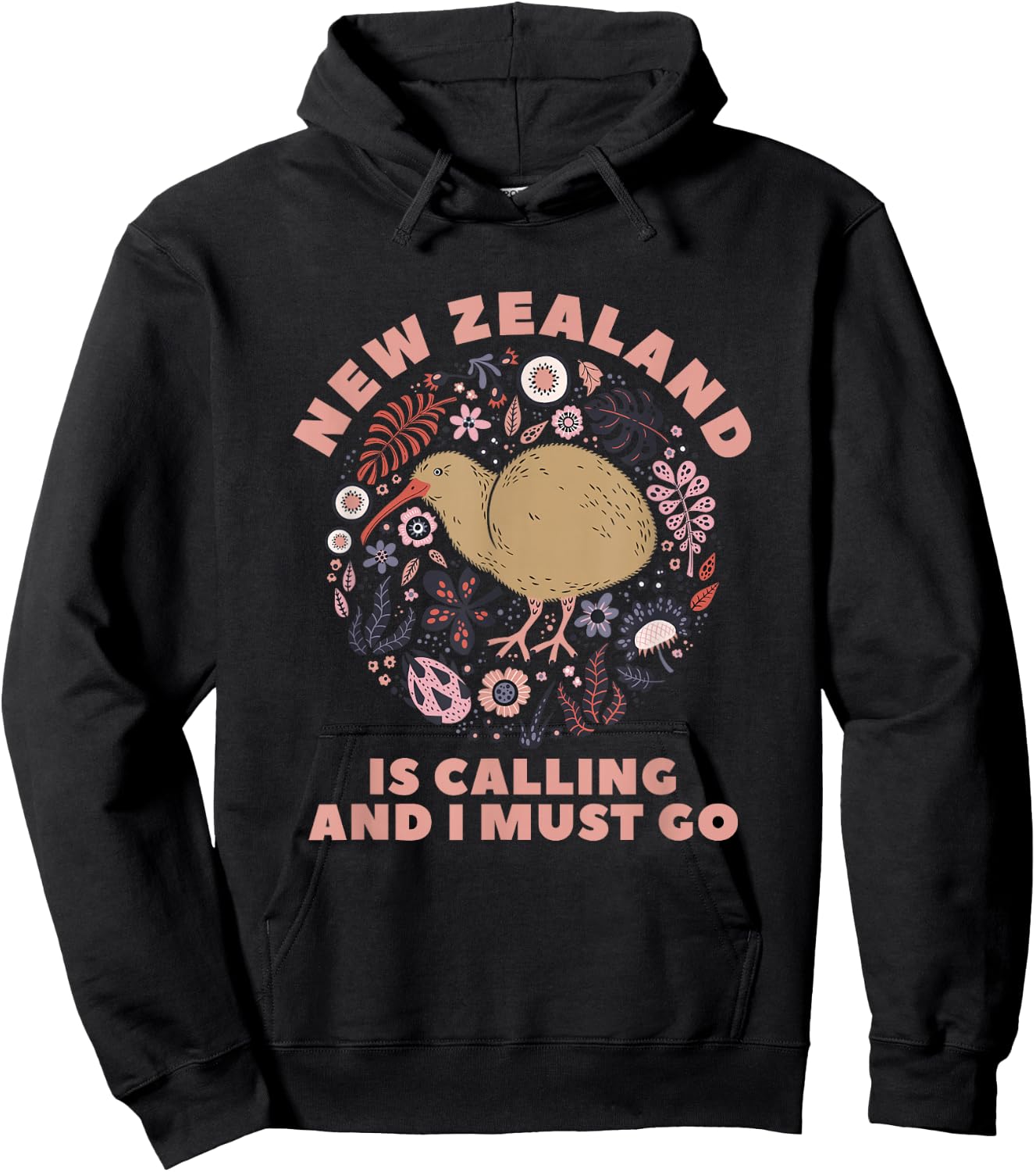New Zealand Is Calling And I Must Go New Zealand Hoodie - Hoodie | Black
