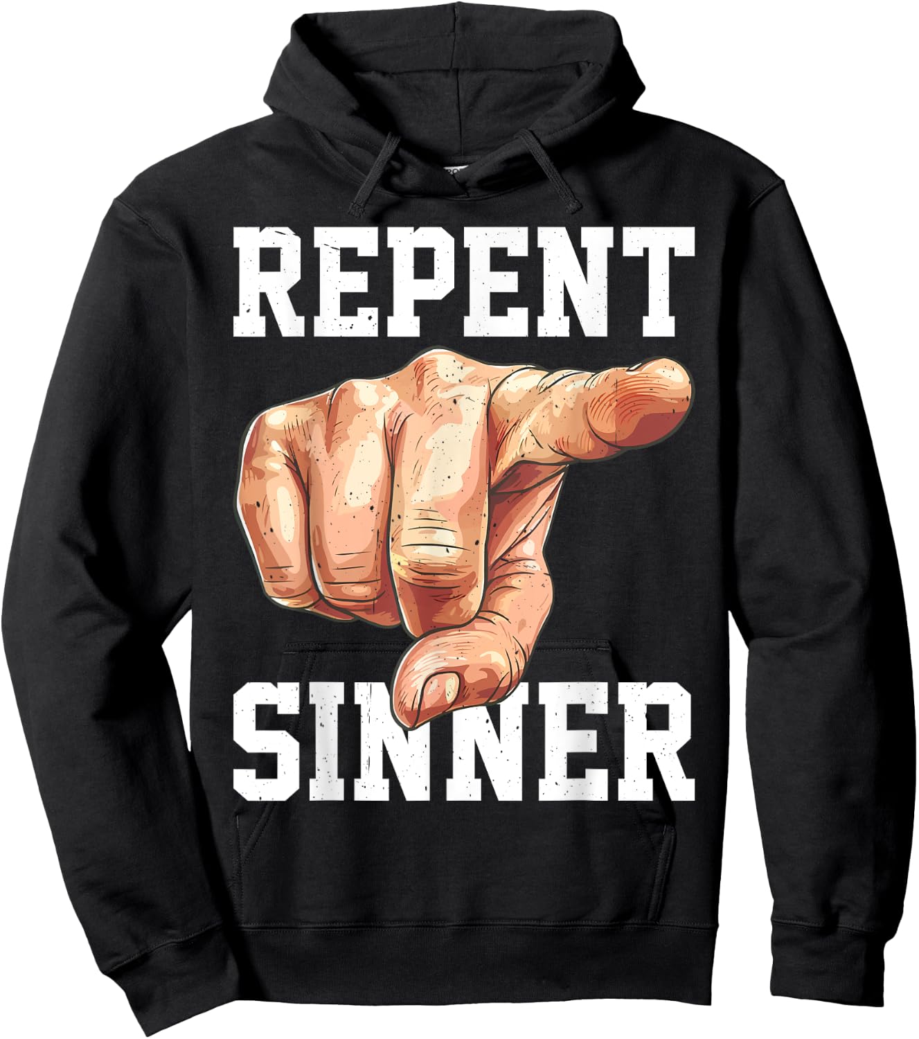 Repent Sinner Hoodie - Hoodie | Black