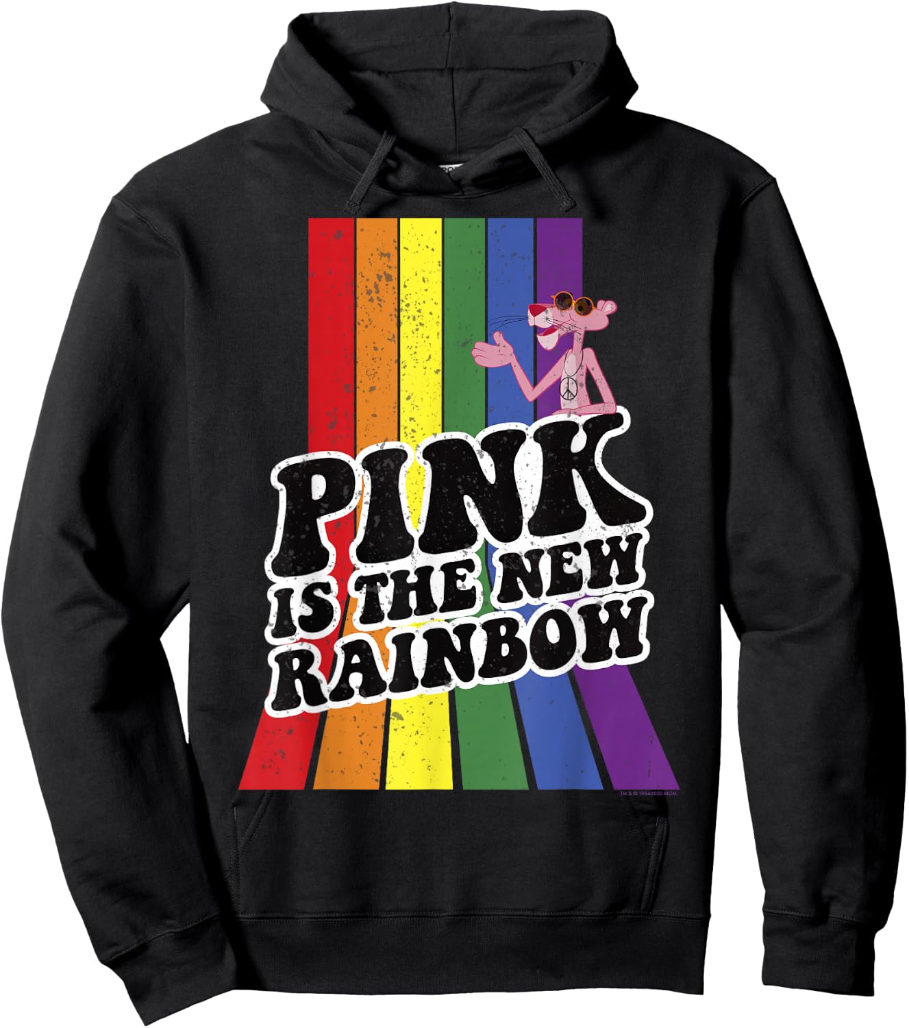 The Pink Panther Pink Is The New Rainbow Hoodie - Hoodie | Black