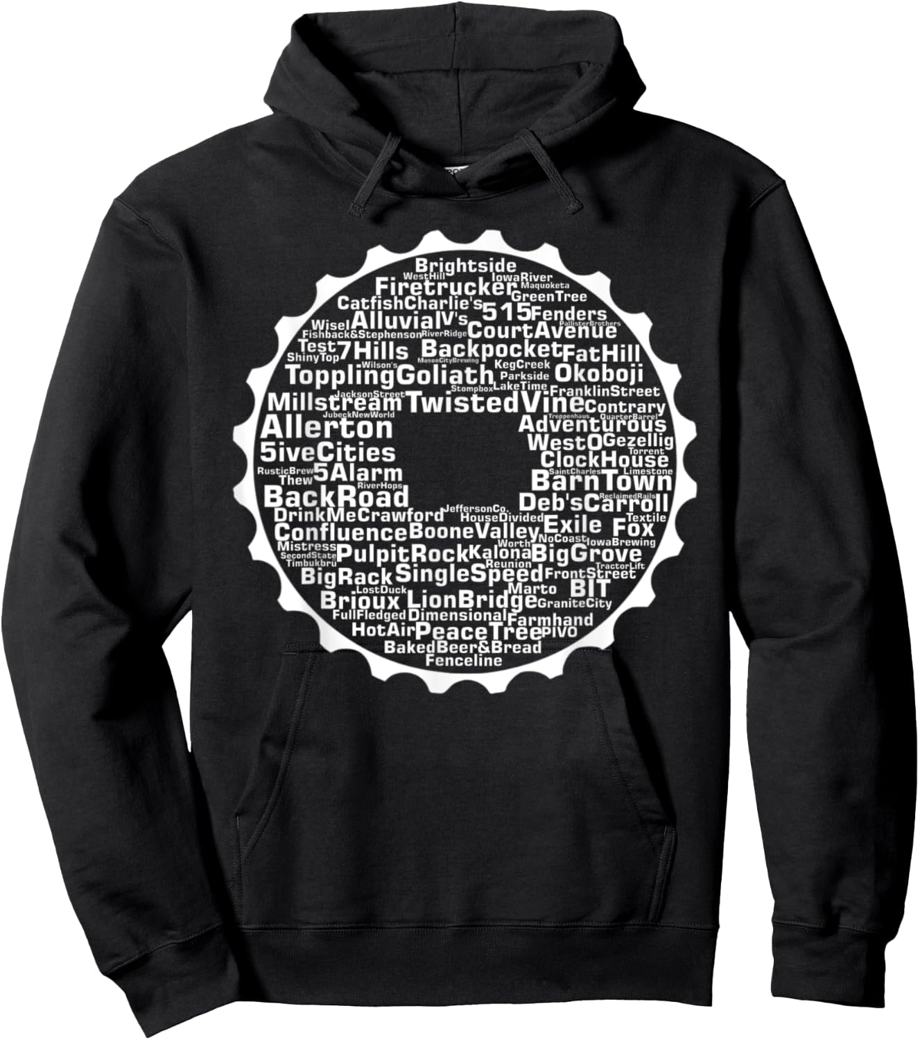 Drink Local Iowa Breweries Hoodie - Hoodie | Black