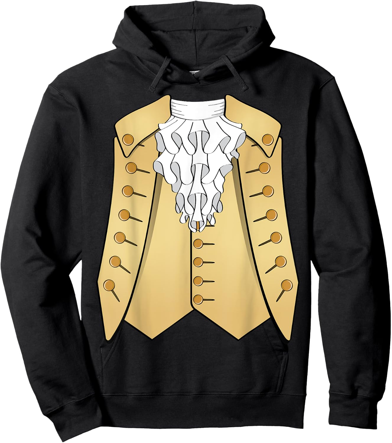 Colonial 18th Century Historic America Aristocrat Costume Hoodie - Hoodie | Black