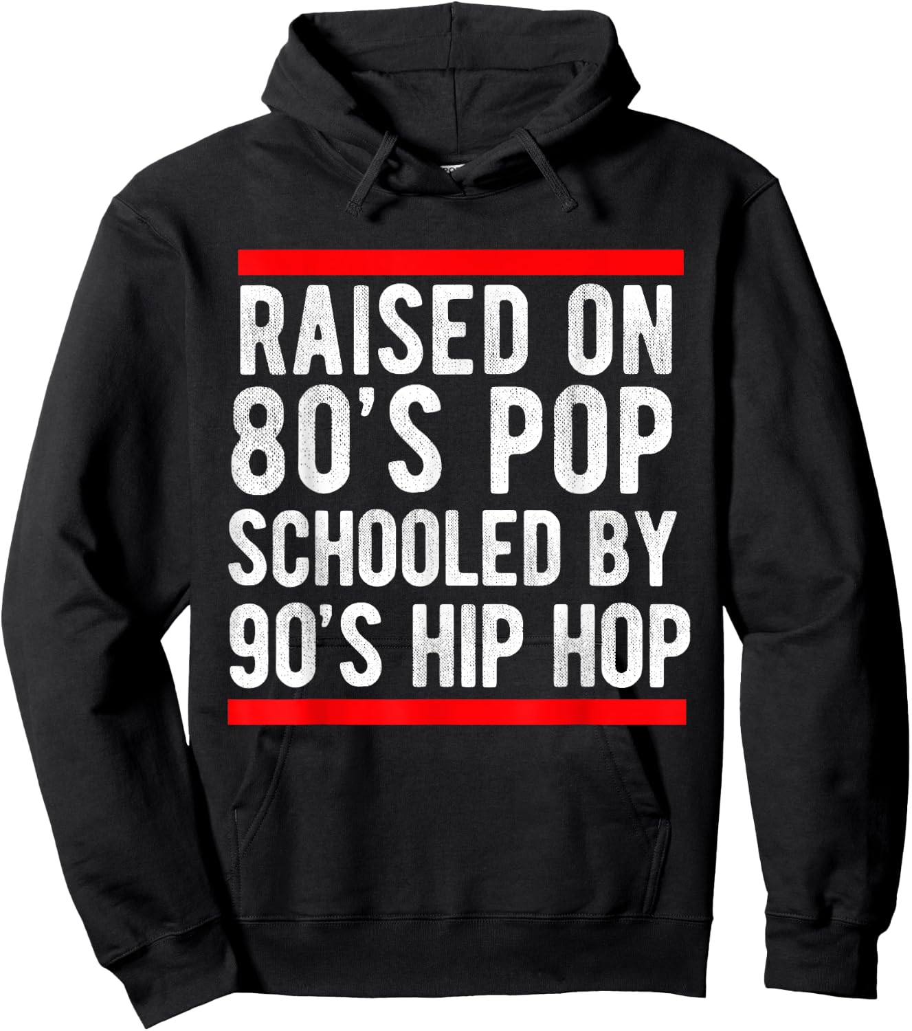 Hip Hop Men Women Boys Old School 90s Music 80's Born Hoodie - Hoodie | Black