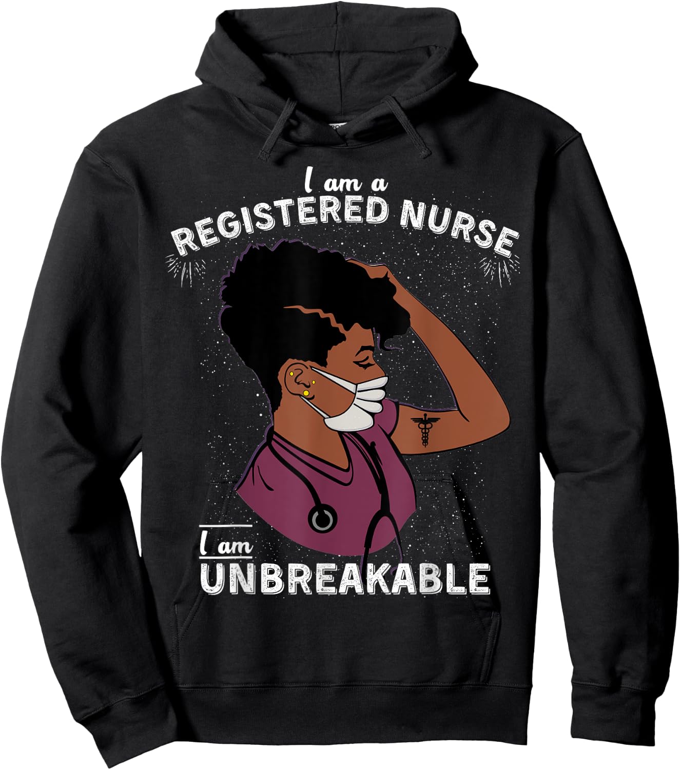 Gift For Registered Nurse Women RN Nurse Life Black Nurse Hoodie - Hoodie | Black