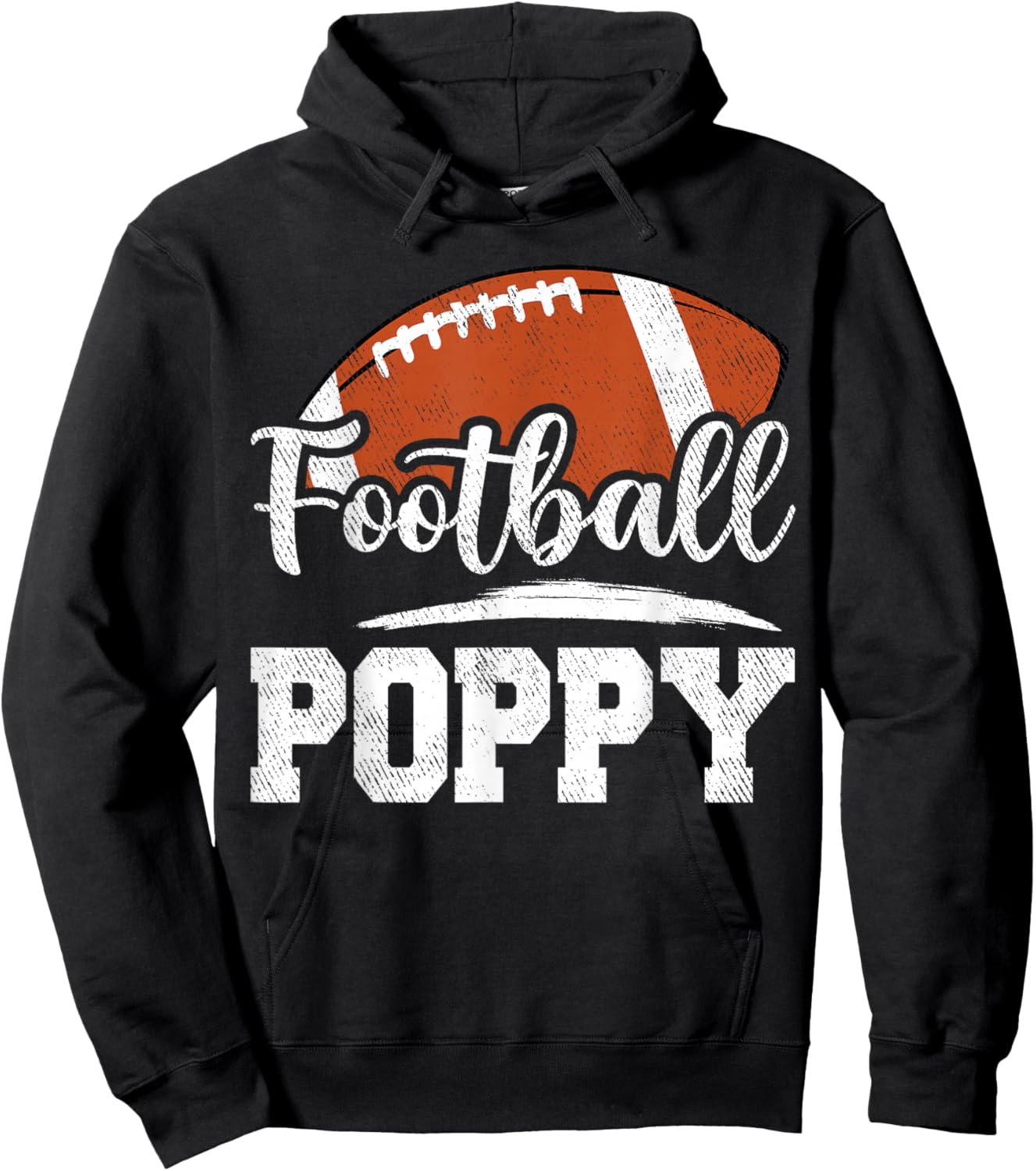 Football Poppy Football Player Game Day Father's Day Hoodie - Hoodie | Black