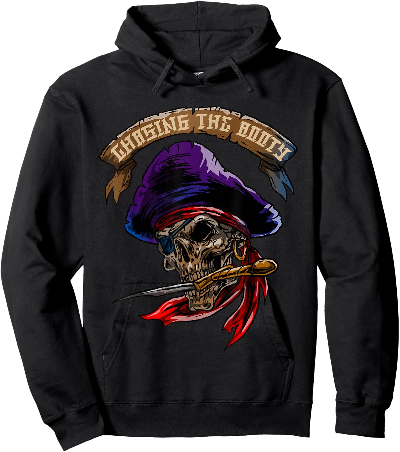 Pirate Skull Sea Thief Buccaneer Cool Sailor Man Gift Hoodie - Hoodie | Black