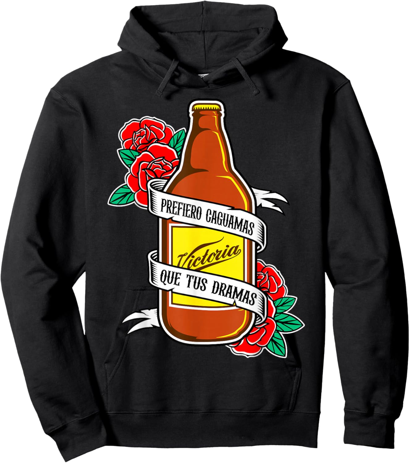 Prefiero Caguamas Que Tus Dramas, Latinx Badass Slang Words Hoodie - Hoodie | Black