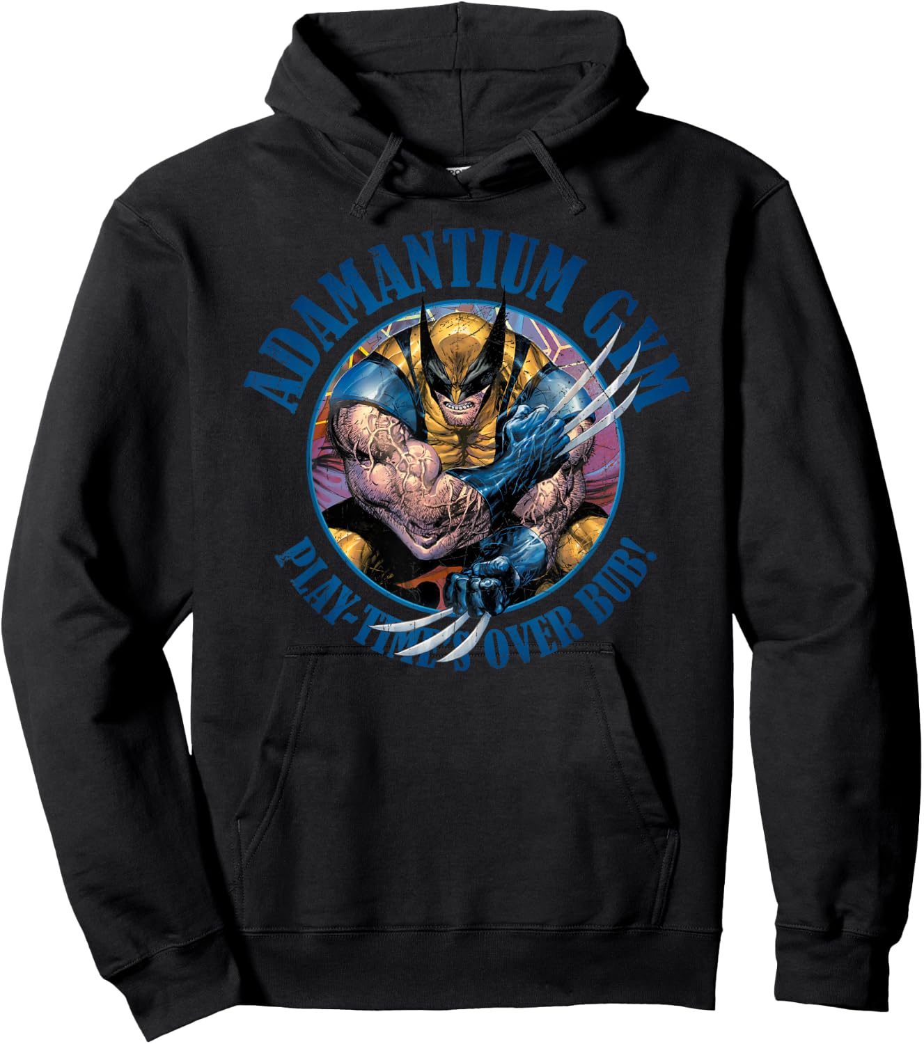 Marvel X-Men Wolverine Adamantium Gym Hoodie - Hoodie | Black