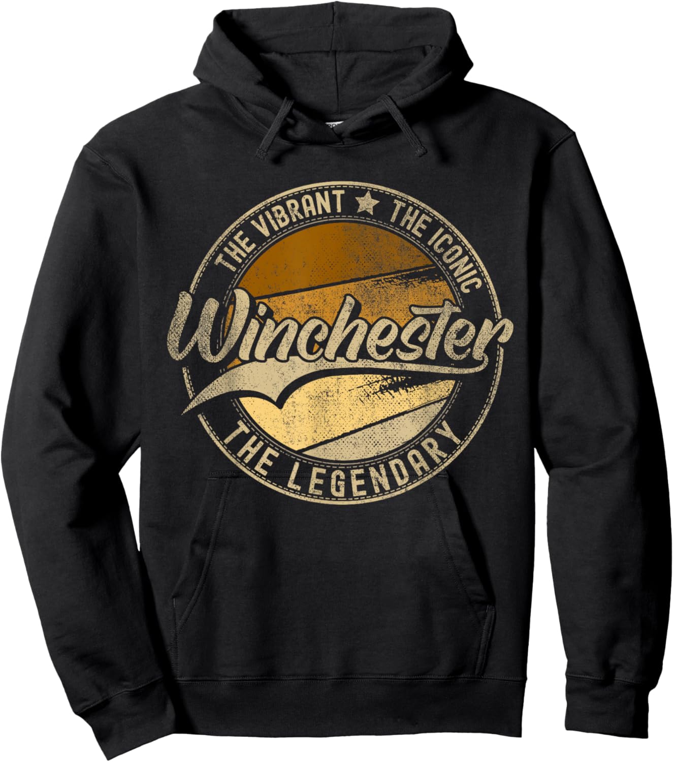 Winchester TN | Tennessee | Vintage Distressed Hoodie - Hoodie | Black