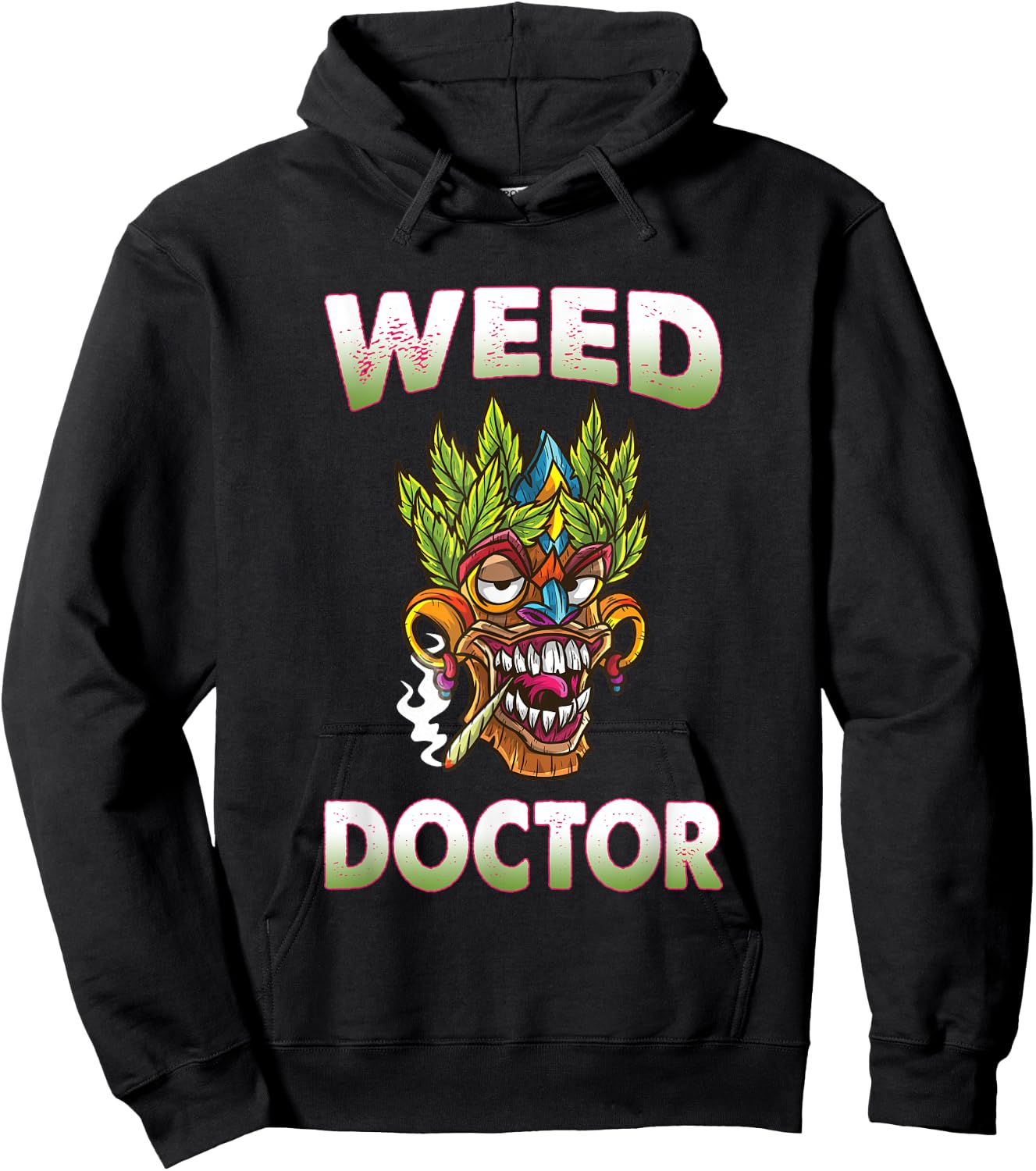 Weed Doctor 420 Marijuana Cannabis Pot Weed Funny Cool Hoodie - Hoodie | Black