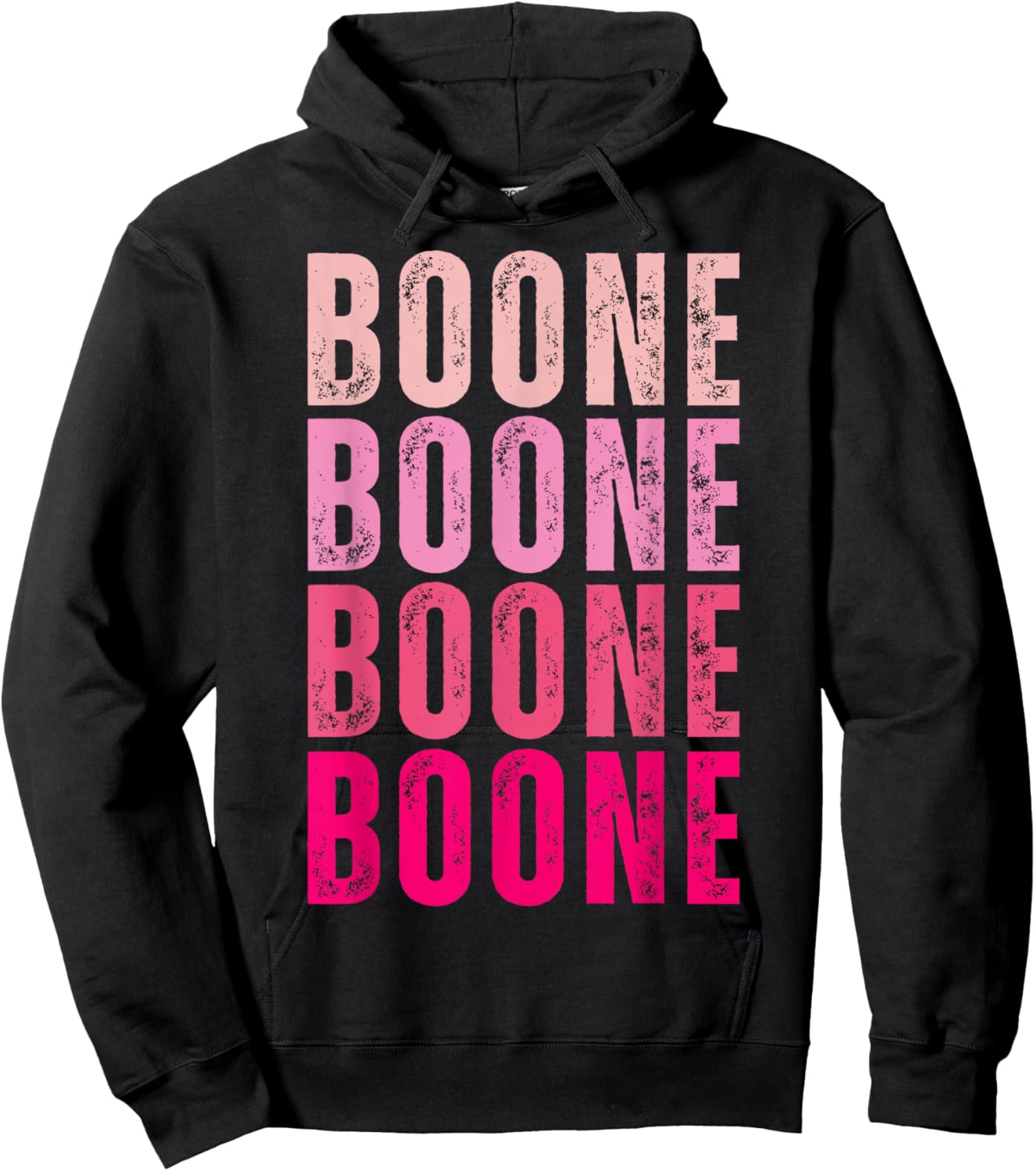 Boone Personalized Name I Love Boone Vintage Hoodie - Hoodie | Black