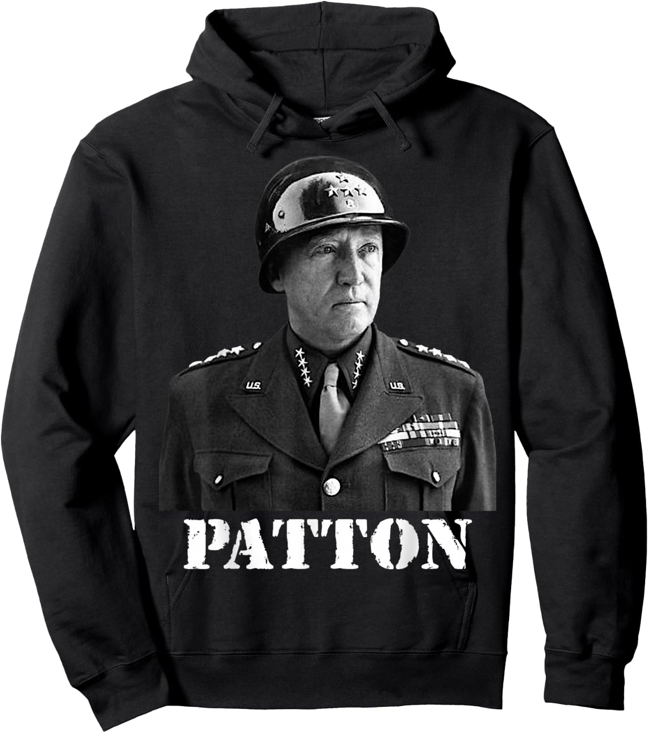 George Patton World War II Victory Memorial Independence Day Hoodie - Hoodie | Black