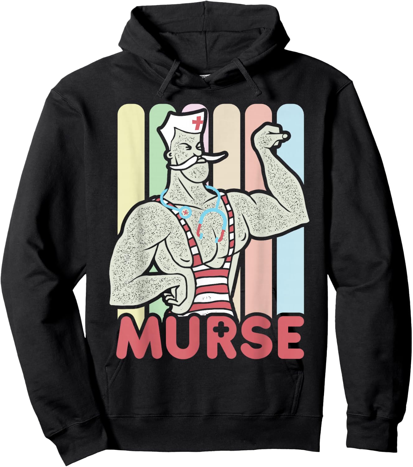Funny Male Nurse Murse Hoodie - Hoodie | Black