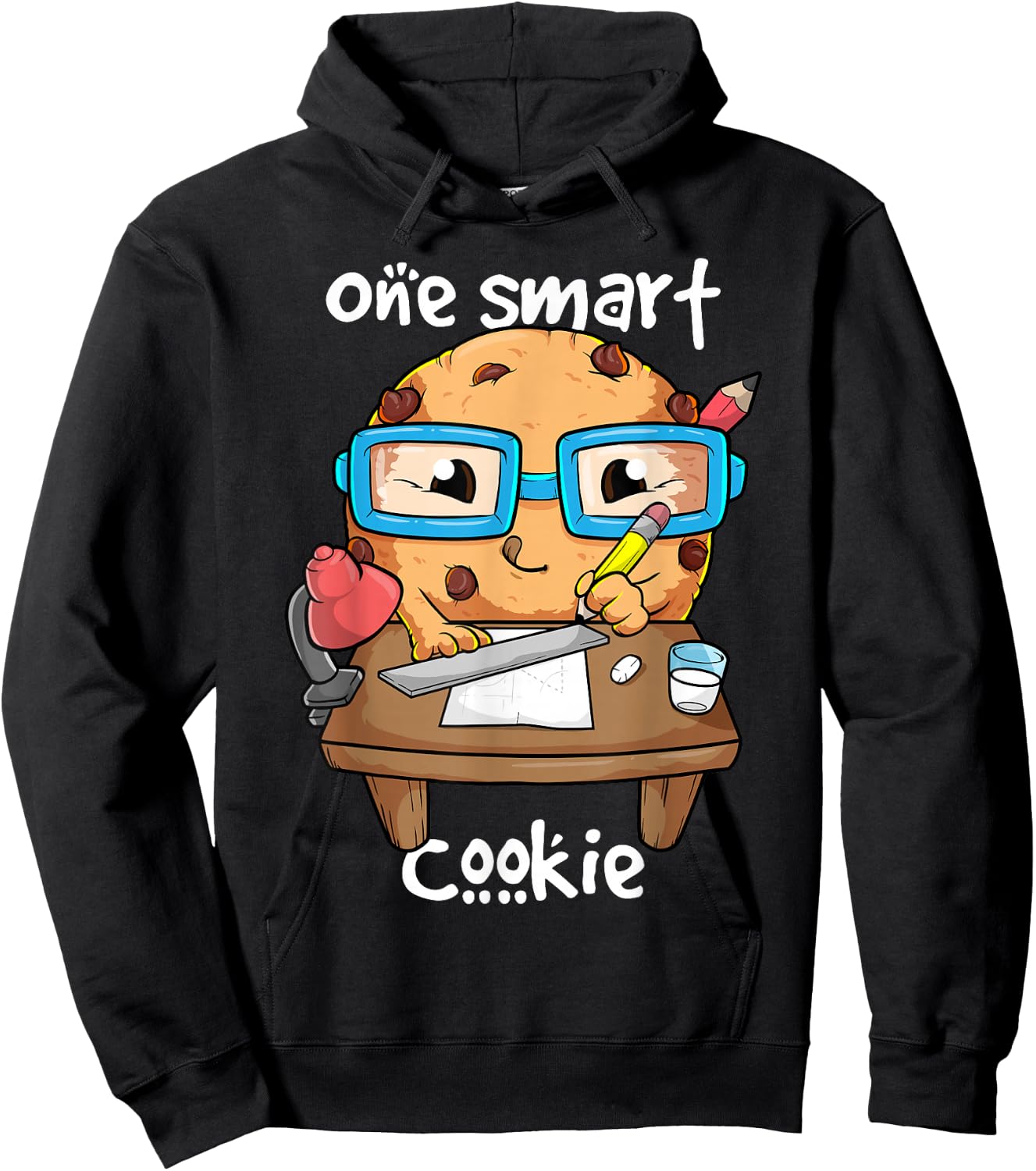 One Smart Cookie Kawaii Nerd Humour Cute Student Graduation Hoodie - Hoodie | Black