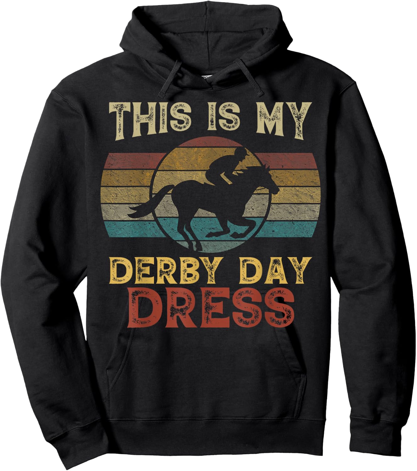 This Is My Derby Day Dress Shirt Horse Racing Men Women Hoodie - Hoodie | Black