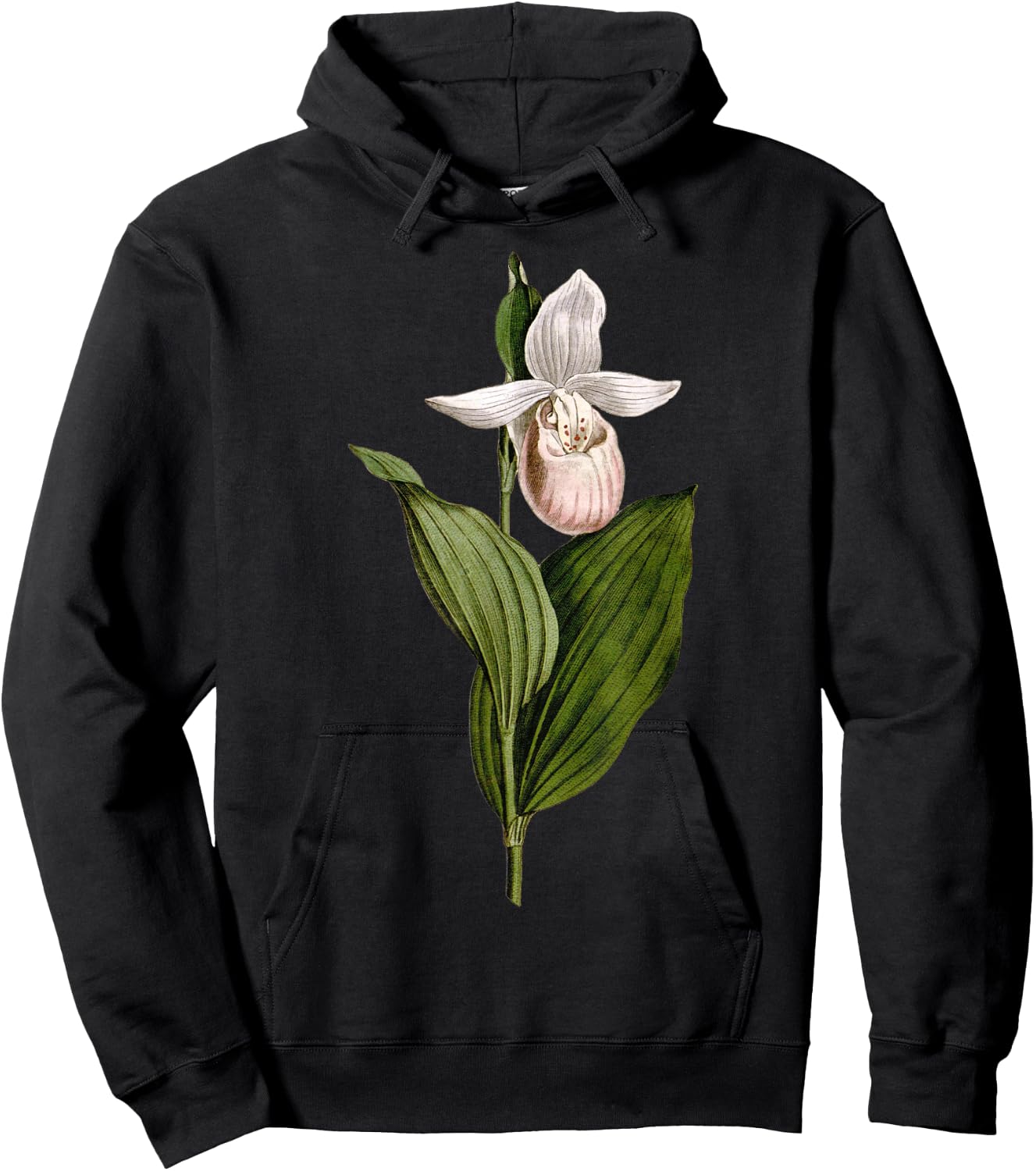 Minnesota Flower State of Minnesota showy lady's slipper Hoodie - Hoodie | Black