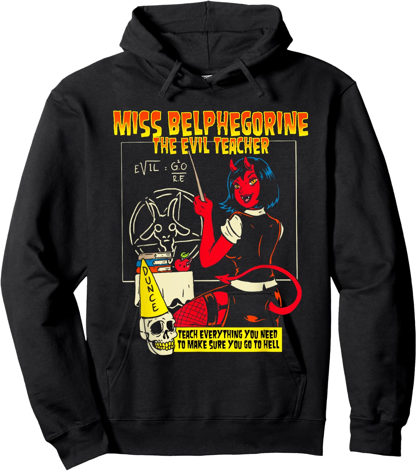 Miss Belphegorine Belphegor Demon Succubus Evil Teacher Women Hoodie - Hoodie | Black