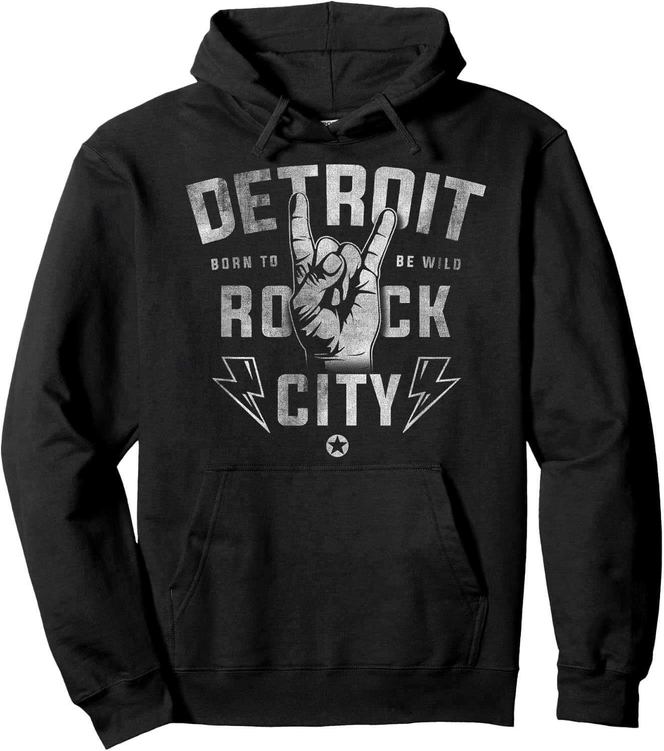 Detroit City Style Apparel women - Detroit Rock City Hoodie - Hoodie | Black