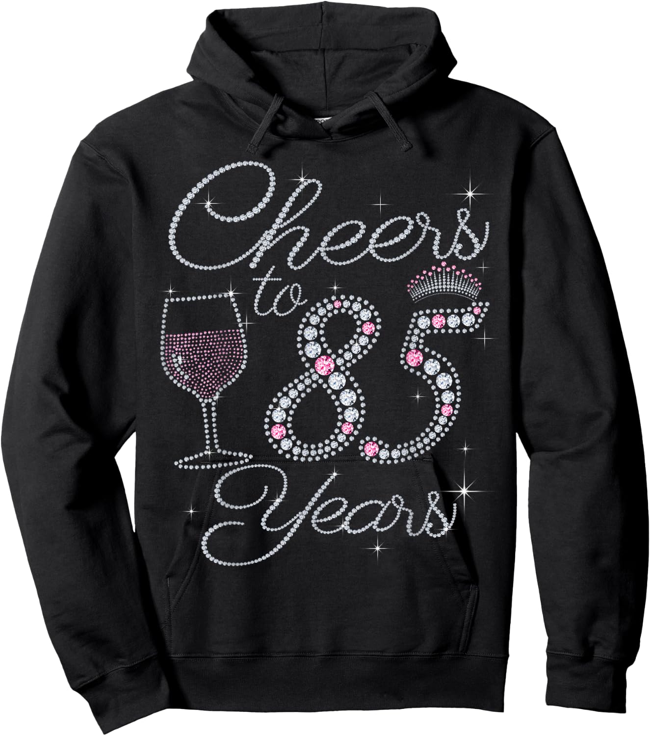 Cheers to 85 Years 1937 85Th Birthday Gift Hoodie - Hoodie | Black