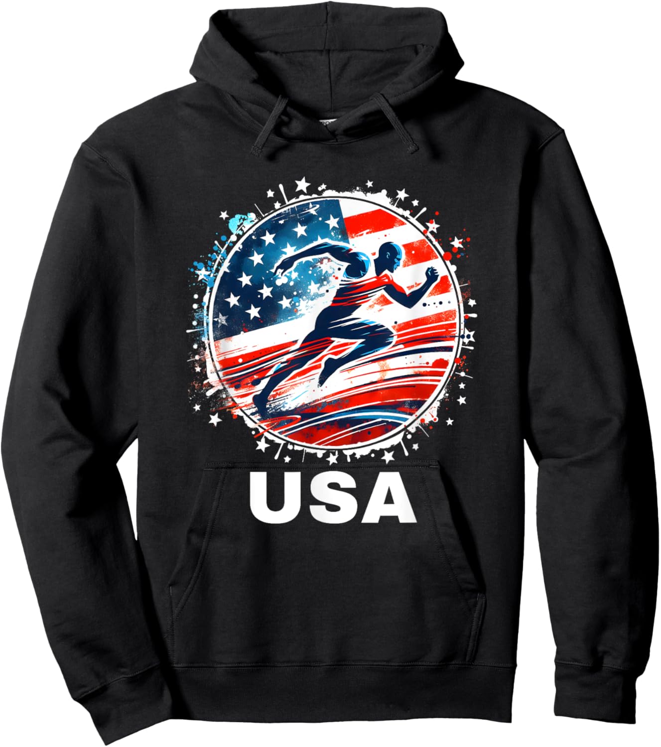 Track and Field USA United States Track and Field USA Team Hoodie - Hoodie | Black