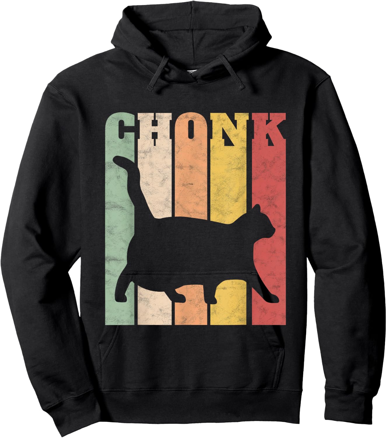 Chonk Scale Cat Meme Chonky Chonk Memes Hoodie - Hoodie | Black