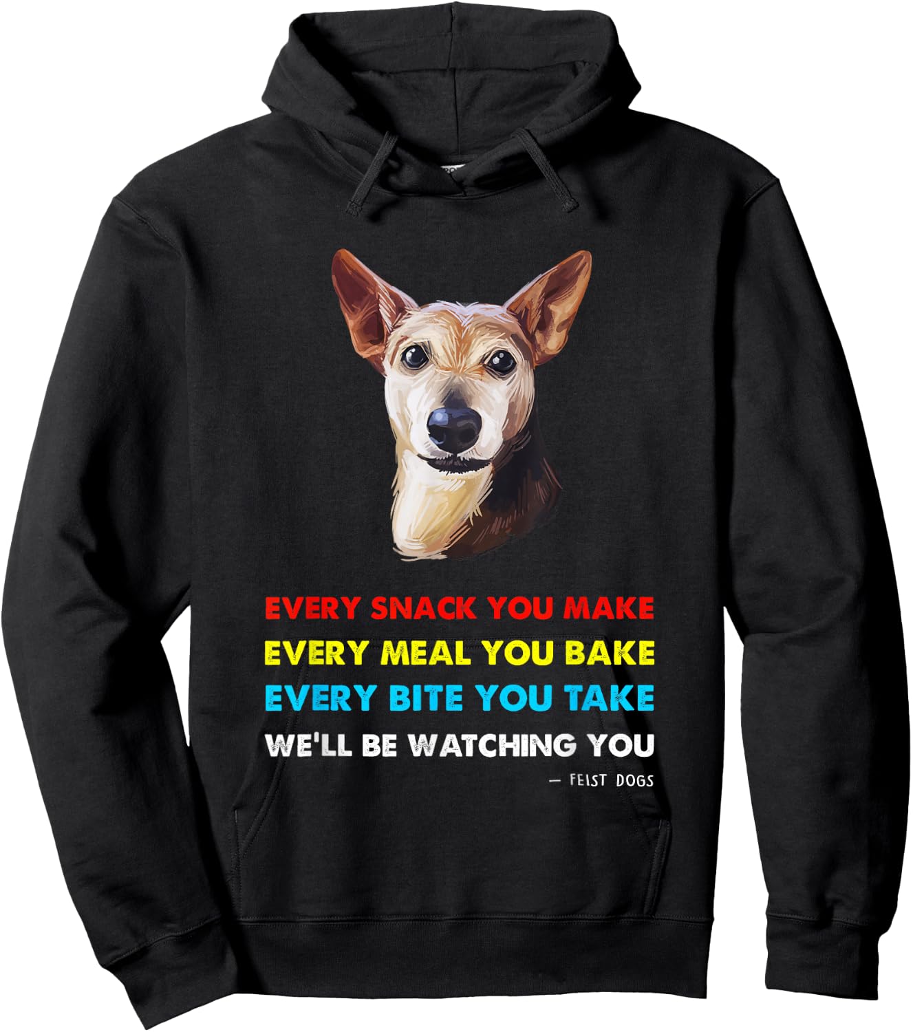 Feist Dog Shirt | Feist Hoodie - Hoodie | Black