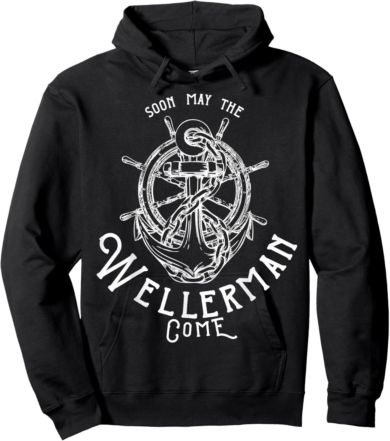 Wellerman Sea Shanty Hoodie - Hoodie | Black