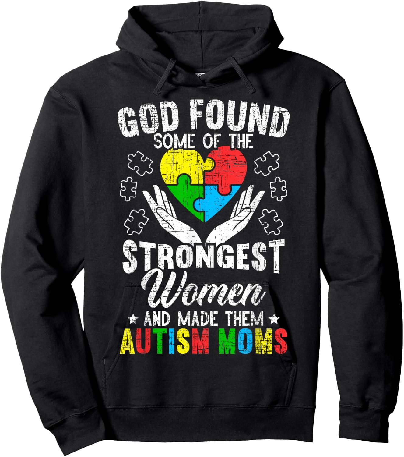 Autism Mom ASD Awareness Autism Spectrum Disorder Mother Hoodie - Hoodie | Black