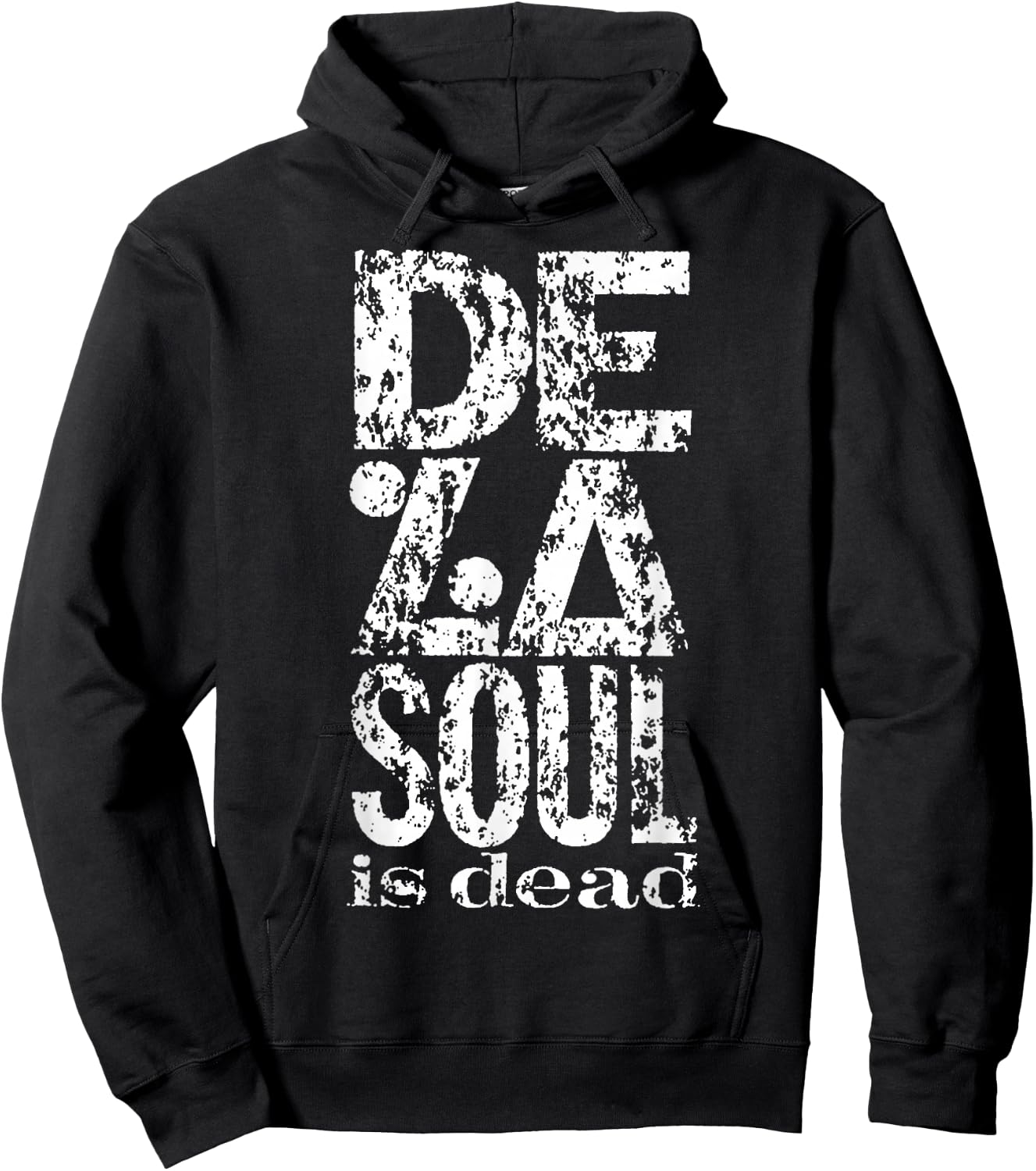 De La Soul "De La Soul Is Dead" Logo Hoodie - Hoodie | Black