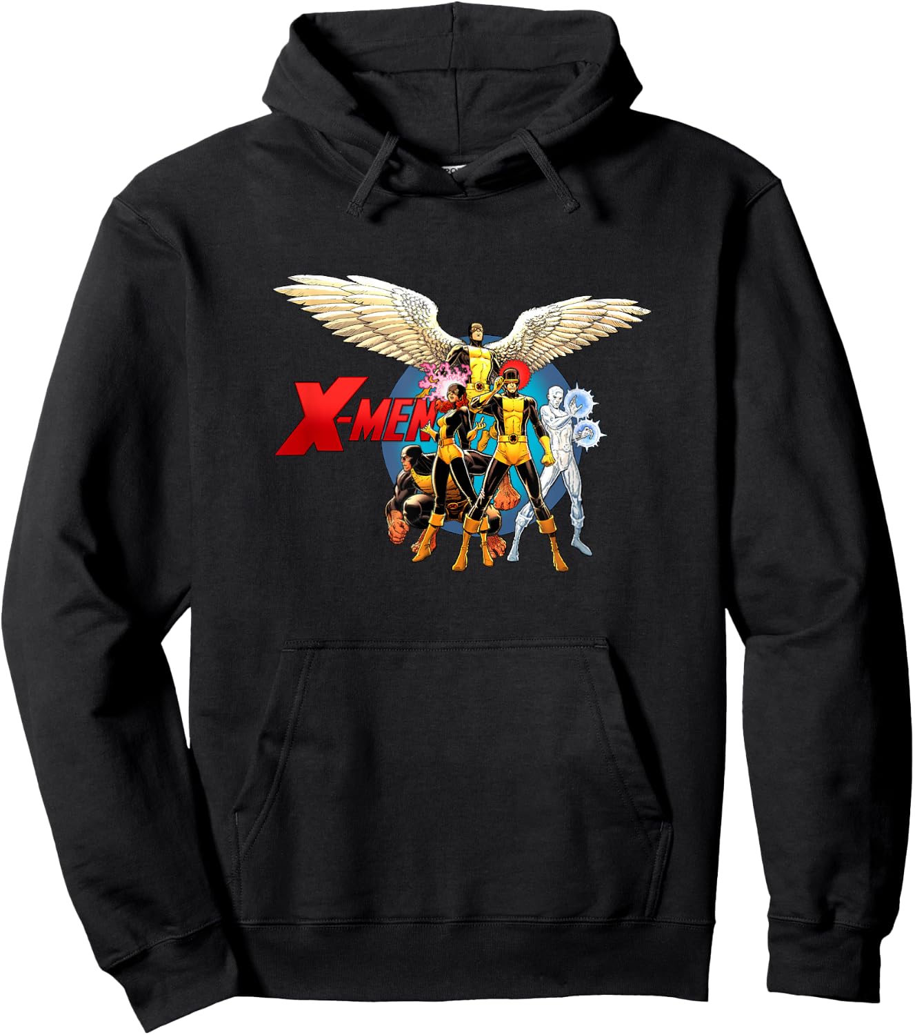 Marvel X-Men Original Team Super Hero Poses Group Shot Hoodie - Hoodie | Black