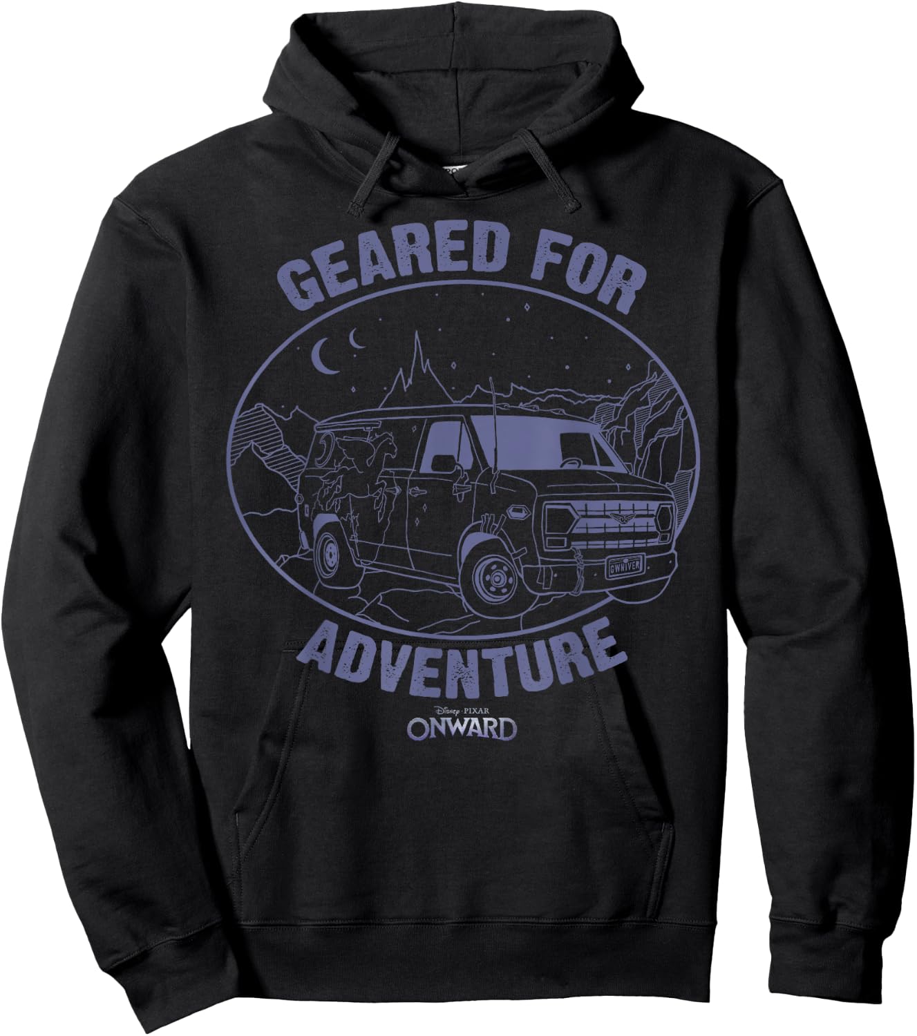 Disney Pixar Onward Guinevere Geared For Adventure Hoodie - Hoodie | Black